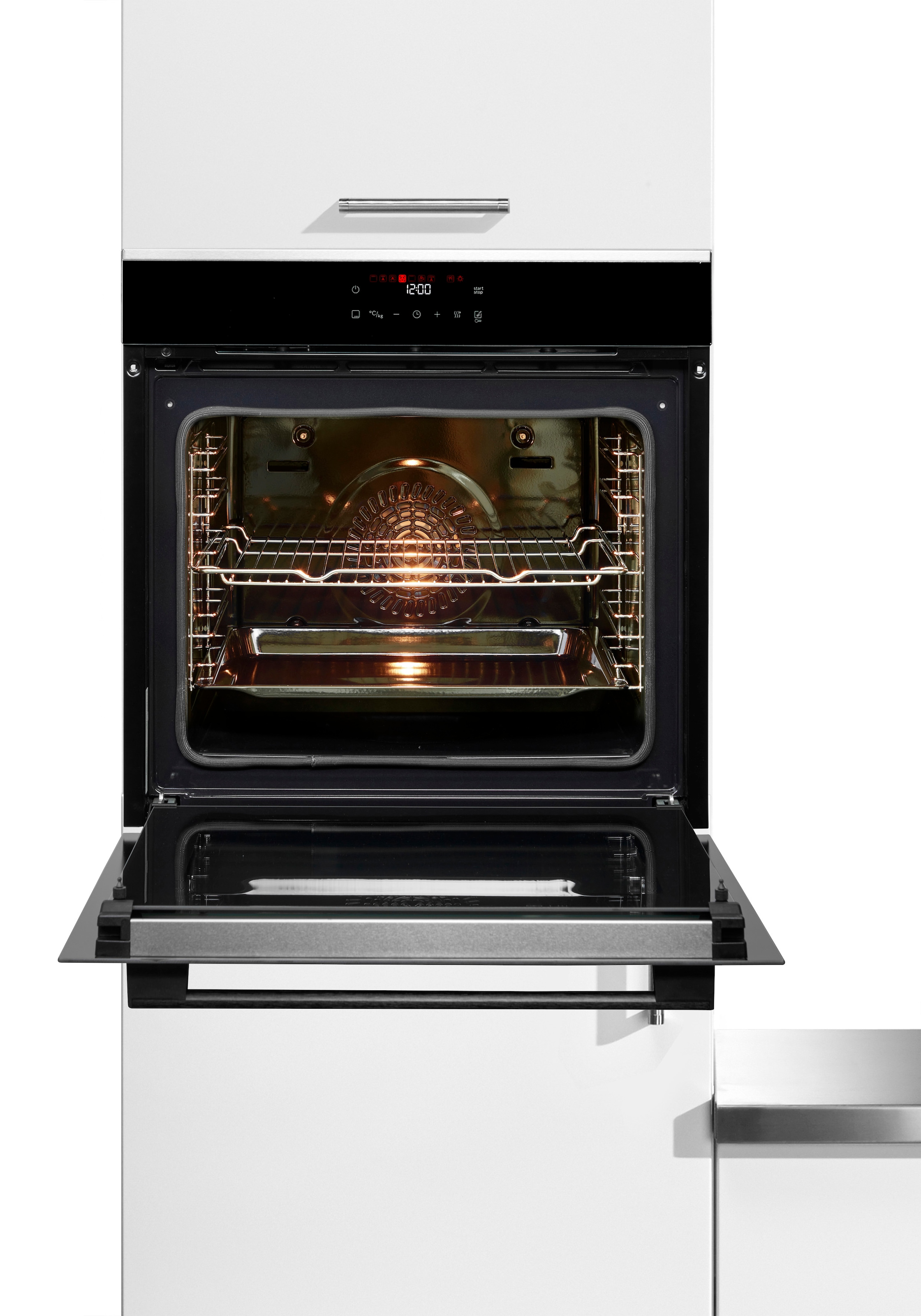 BOSCH Pyrolyse Backofen Serie 4 »HBA272BB3« mit Teleskopauszug nachrüstbar Air Fry für knusprige Lebensmittel & automatische Selbstreinigung