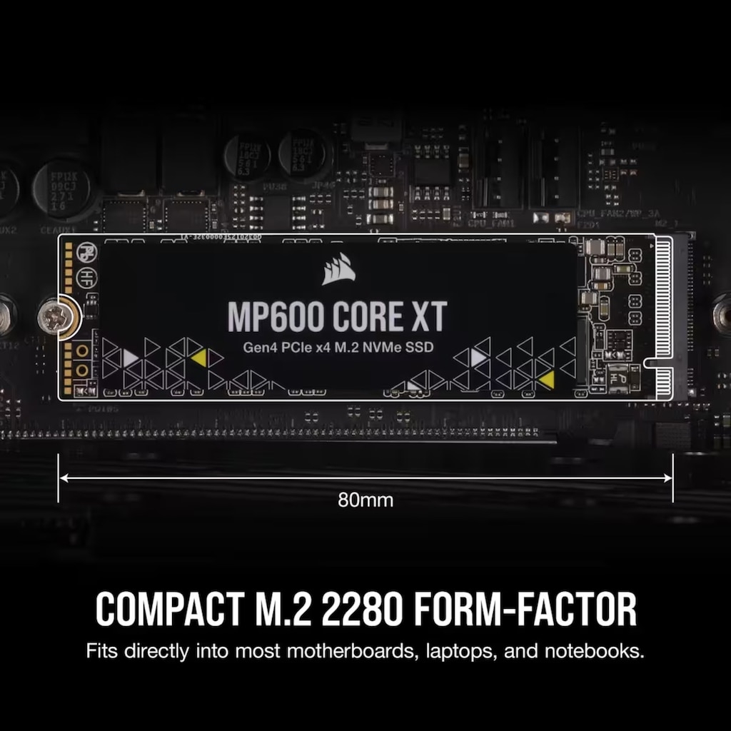 Corsair interne Gaming-SSD »MP600 CORE XT 2TB SSD«, Anschluss PCIe Gen 4.0 x4