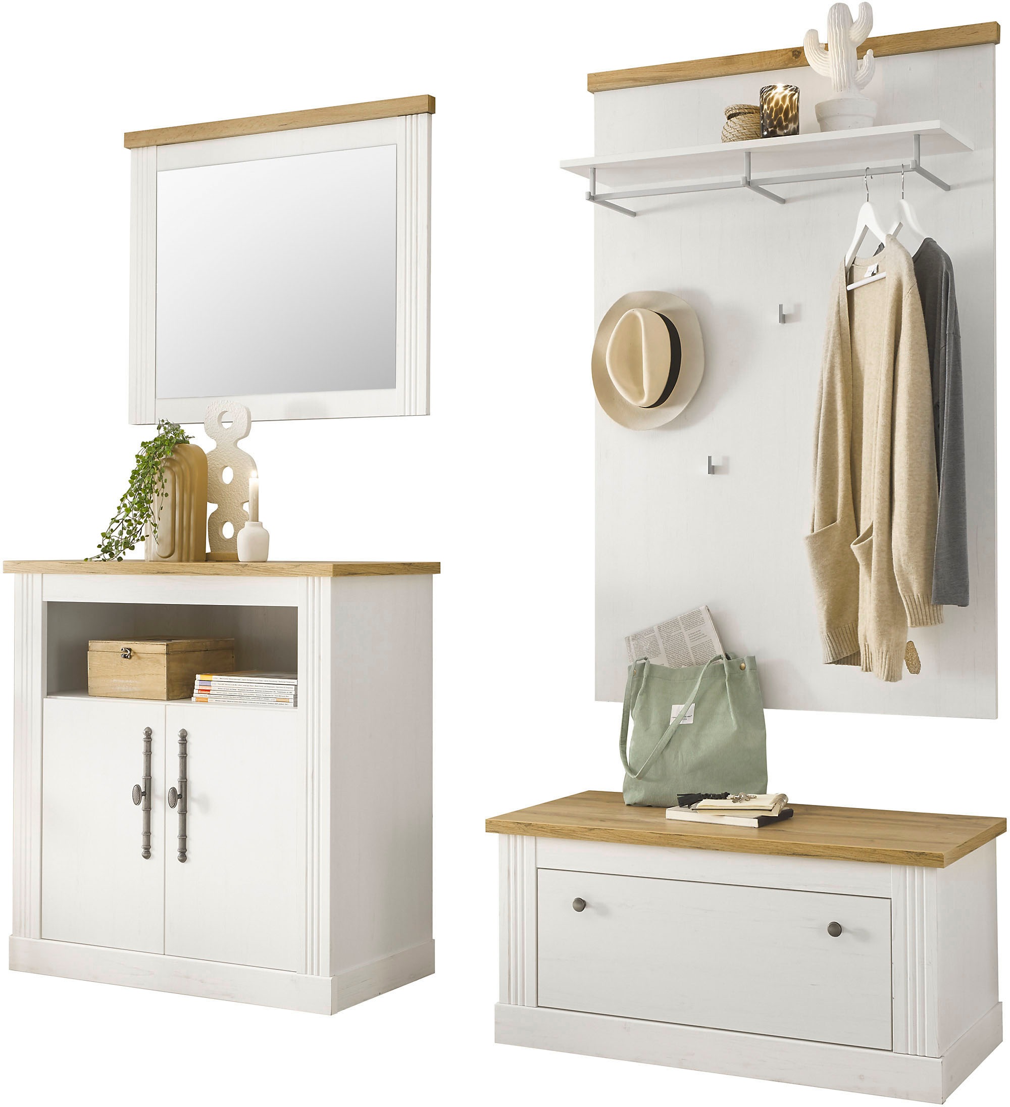 Home affaire Garderoben-Set »Westminster BESTSELLER!«, (4 St., Schuhbank, S günstig online kaufen