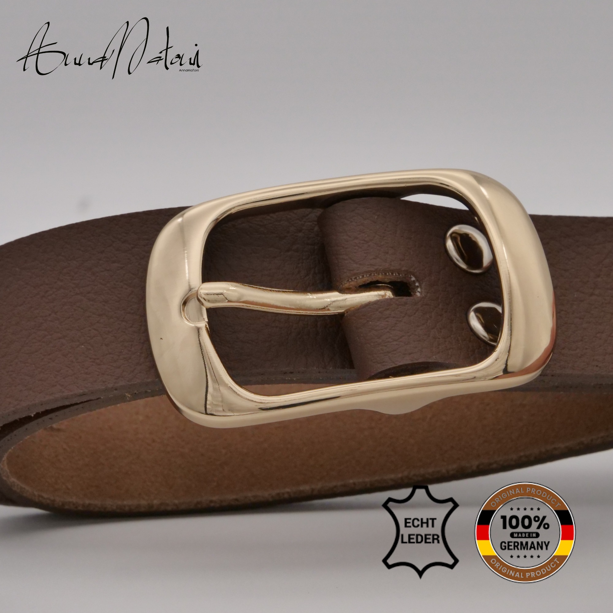 AnnaMatoni Ledergürtel »AnnaMatoni Damen Ledergürtel in hochwertigem Veganem Nappa 3cm«