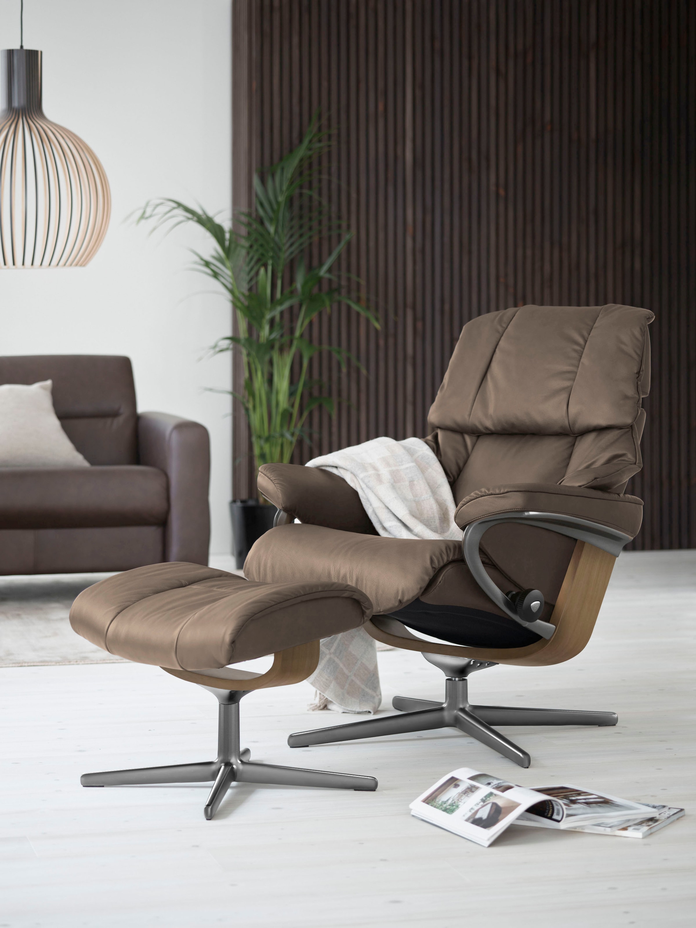 Stressless® Relaxsessel »Reno«, (Set, Relaxsessel mit Hocker), mit Hocker, günstig online kaufen