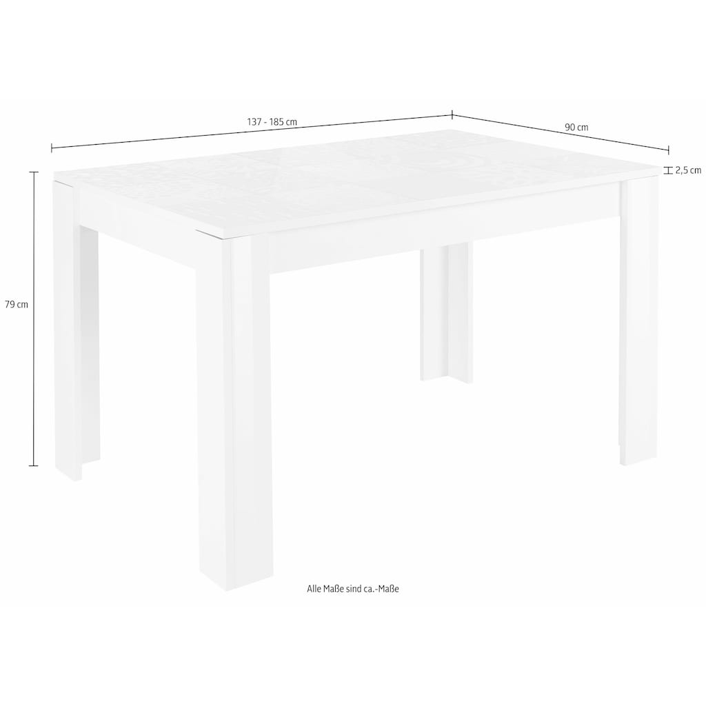 LC Esstisch »Miro«, Breite 137 - 185 cm