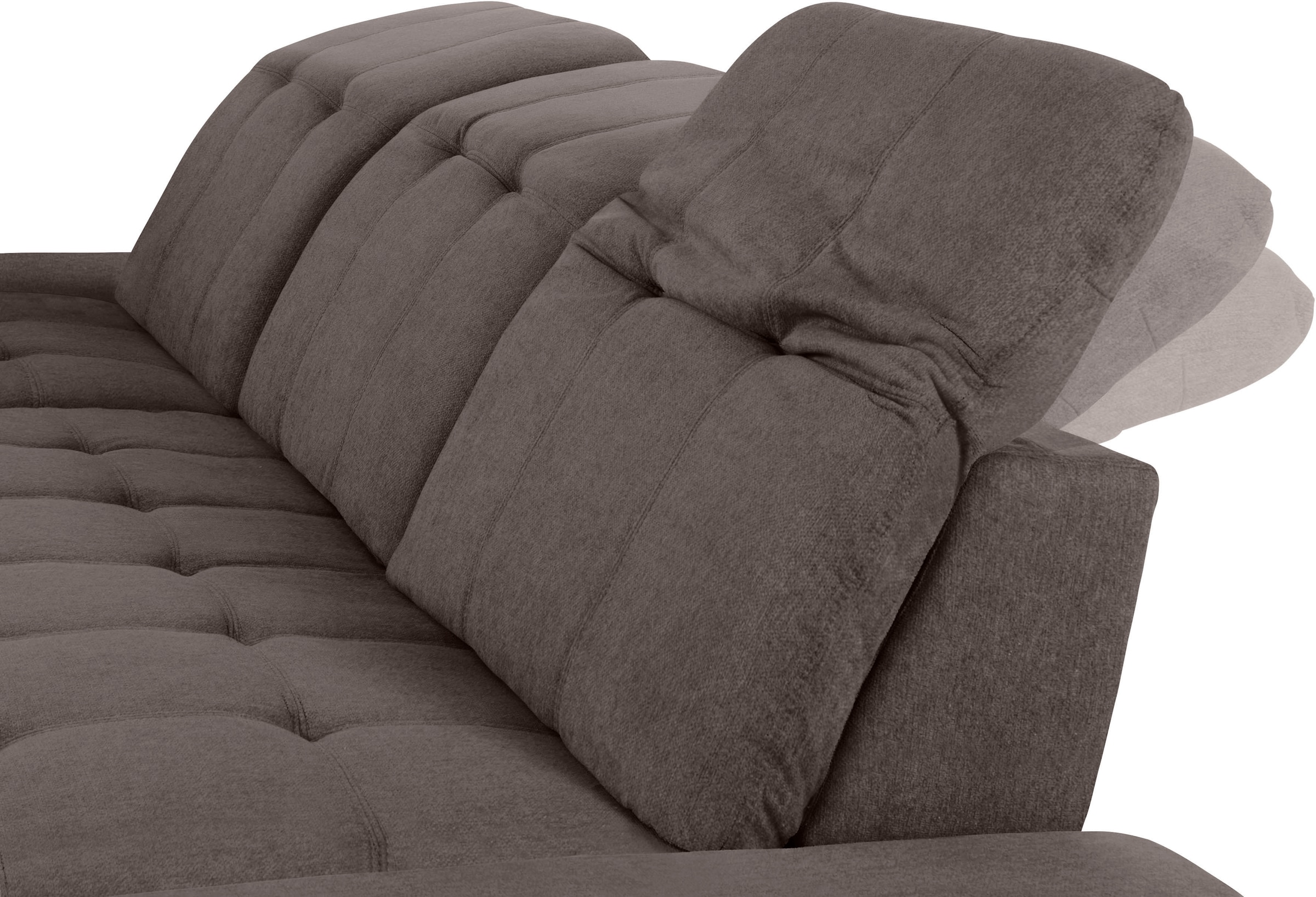 COTTA Ecksofa »Holiday L-Form mit Sitztiefen-, Armteil- und Kopfteilverstellung«, wahlweise mit Bettfunktion & Bettkasten