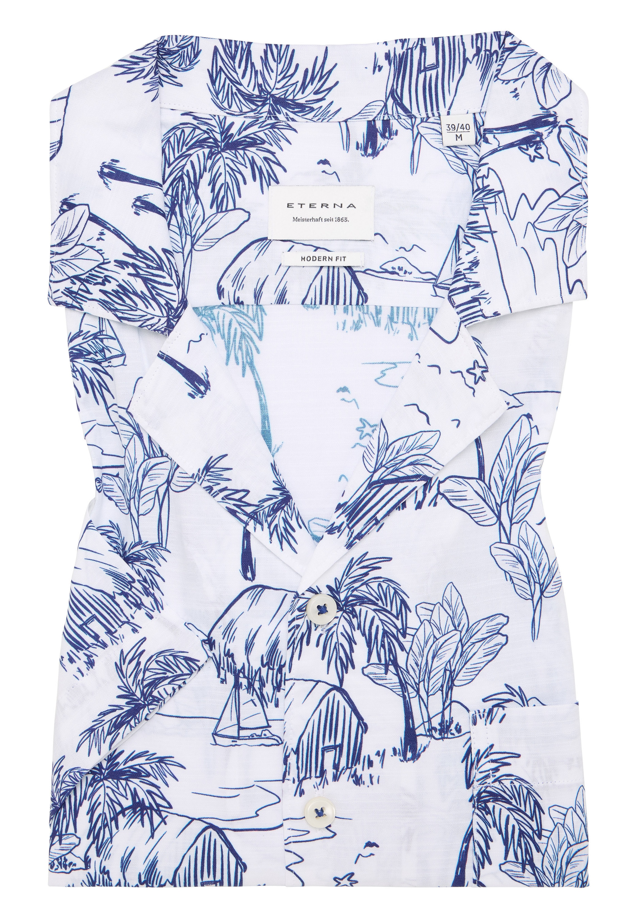 Eterna Kurzarmhemd »MODERN FIT« EASY IRON (bügelleicht)