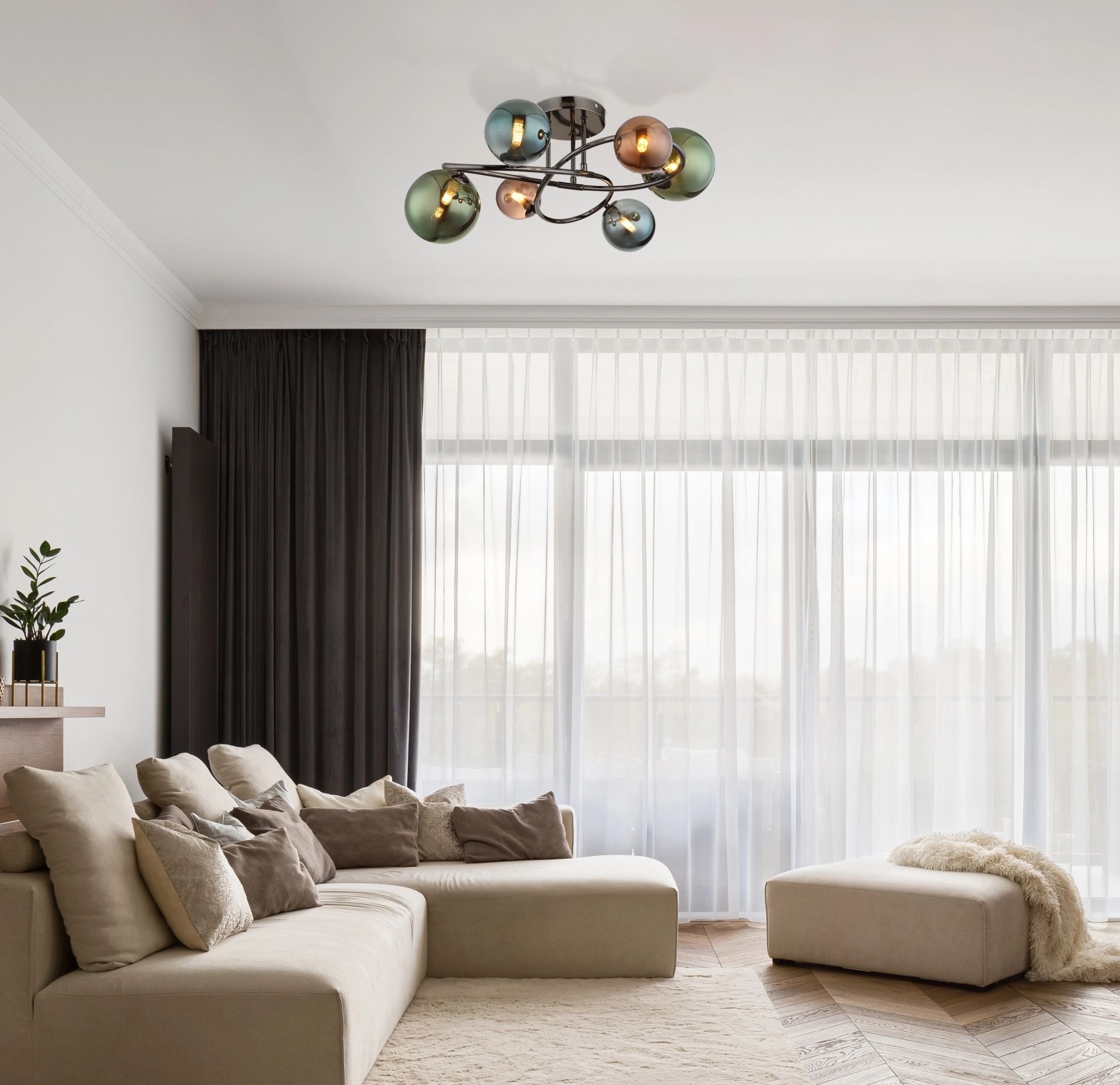 GLOBO LIGHTING Deckenleuchte »RIHA«, Leuchtmittel G9   LED wechselbar, Glas günstig online kaufen
