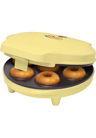 Donut-Maker »ADM218SD Sweet Dreams«, 700 W, im Retro Design, Antihaftbeschichtung, Gelb
