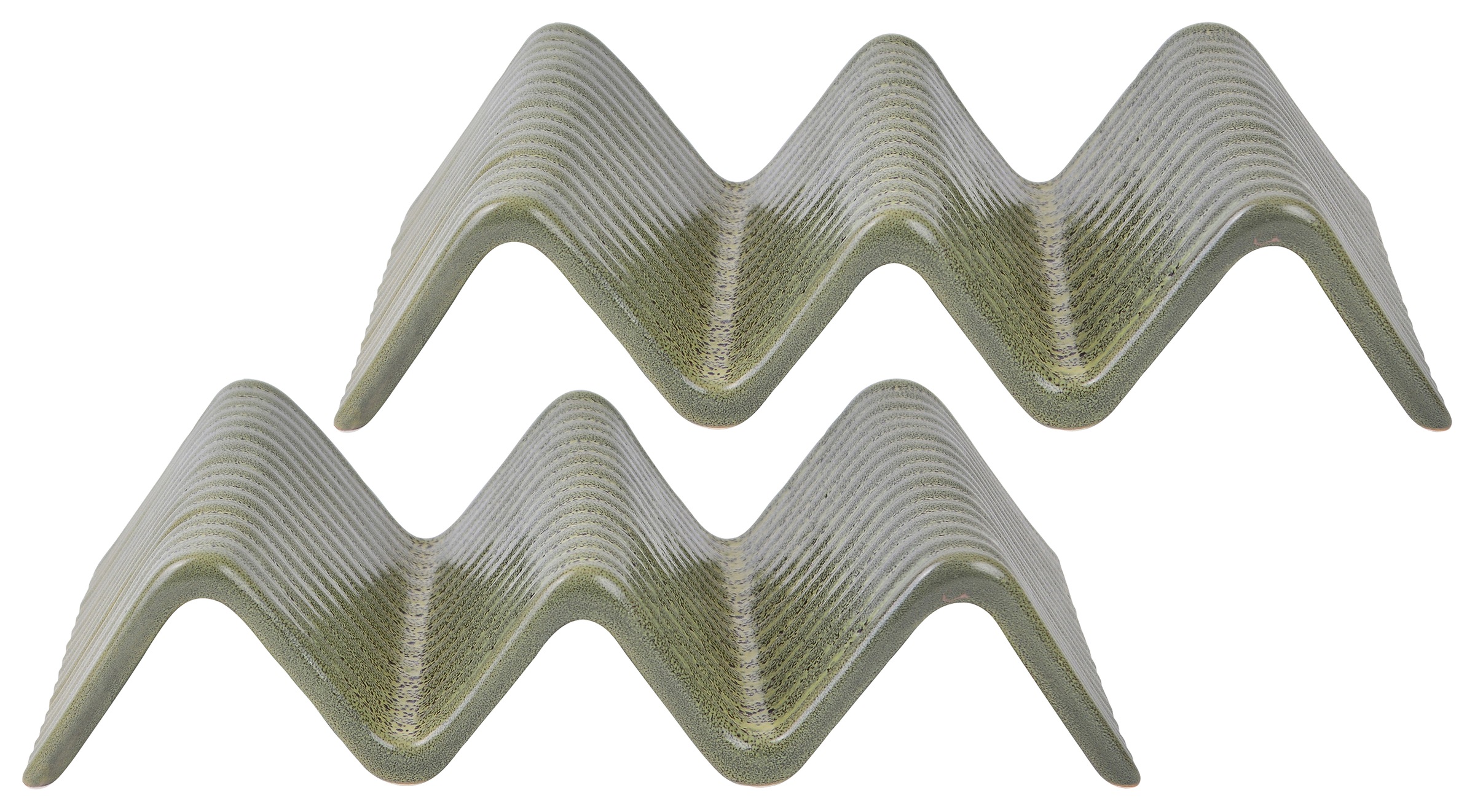 CreaTable Servierplatte »Taco Stand«, (Set, 2 tlg.), Servier Set, Topaktueller „Streat Food“ Trend