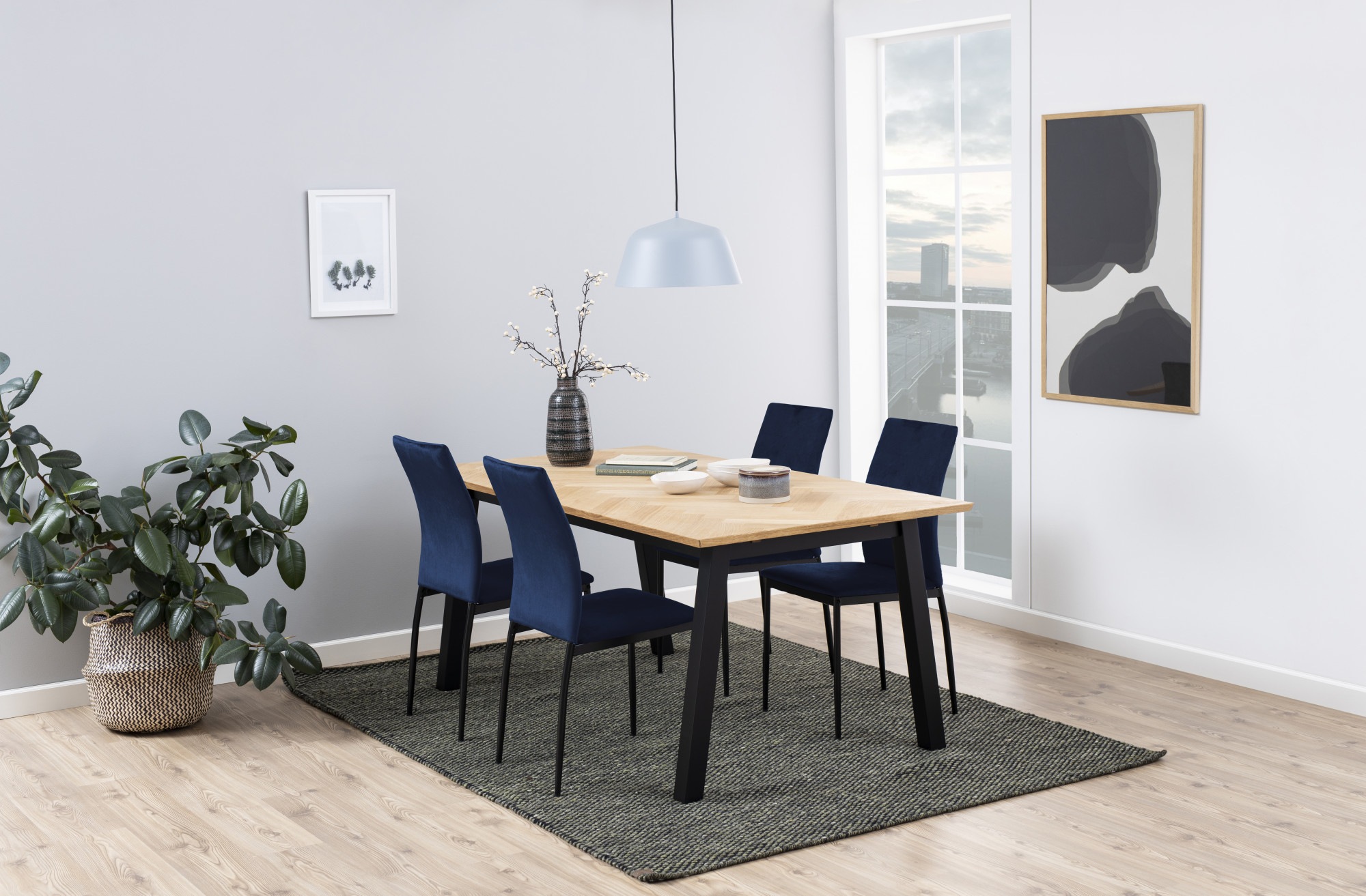 ACTONA GROUP Esszimmerstuhl »Demina«, (Set), 4 St., in Samtvelours oder Kunstleder