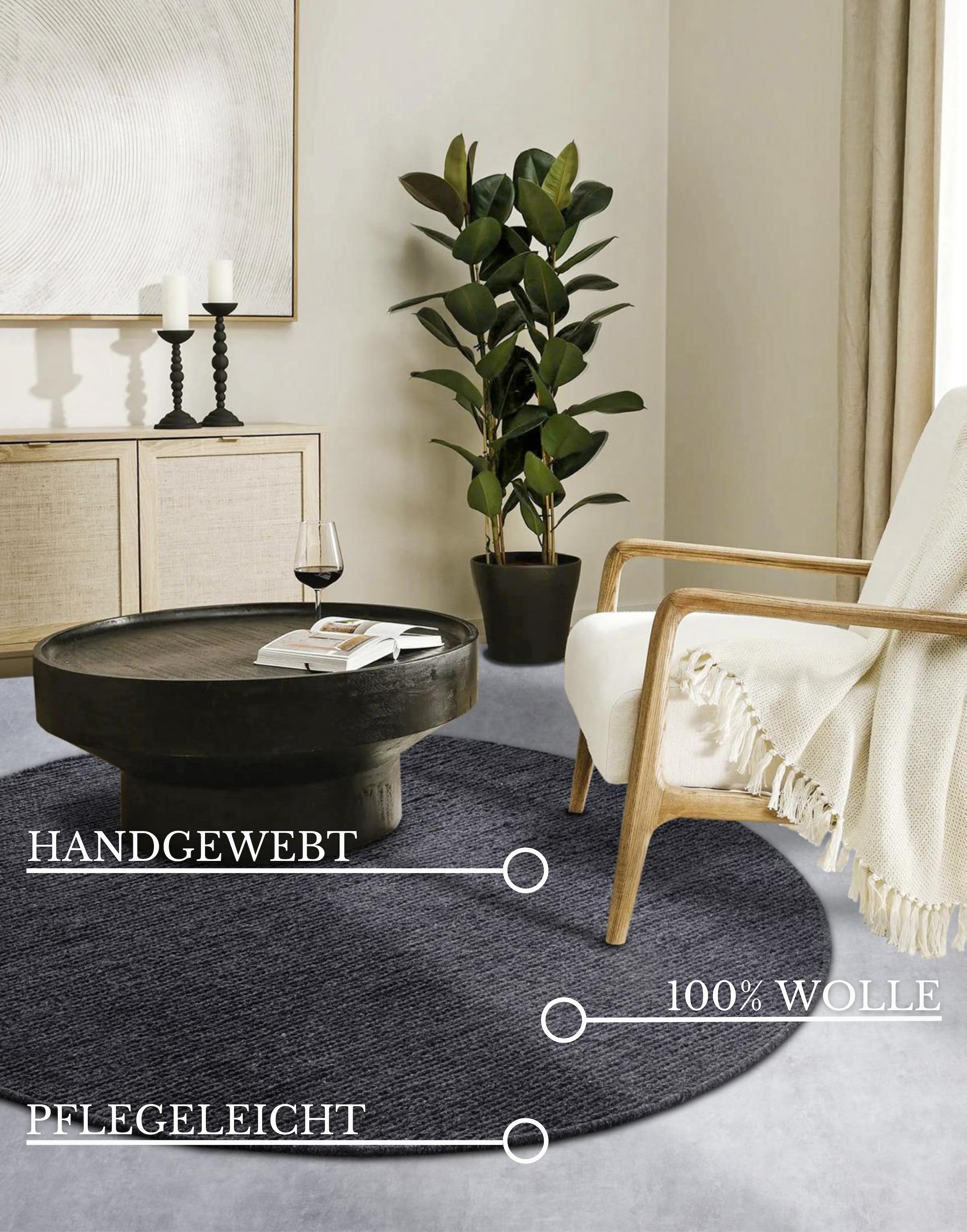 Villeroy & Boch Wollteppich »Francois«, rechteckig, 7 mm Höhe, in rund, oval, Läufer, handgewebt, Wolle, Wohnzimmer, Schlafzimmer
