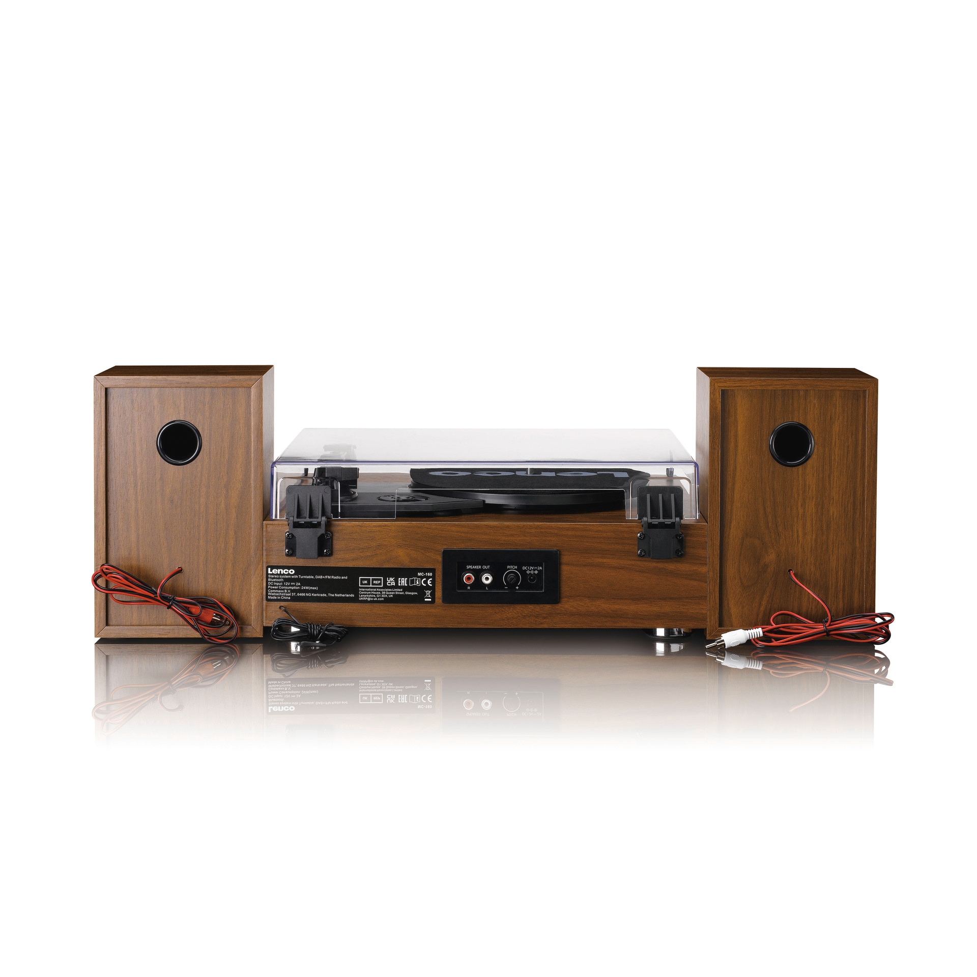 Lenco Radioplattenspieler »MC-160WD Hifi-Set DAB+, FM-Radio, Plattenspieler und Bluetooth«