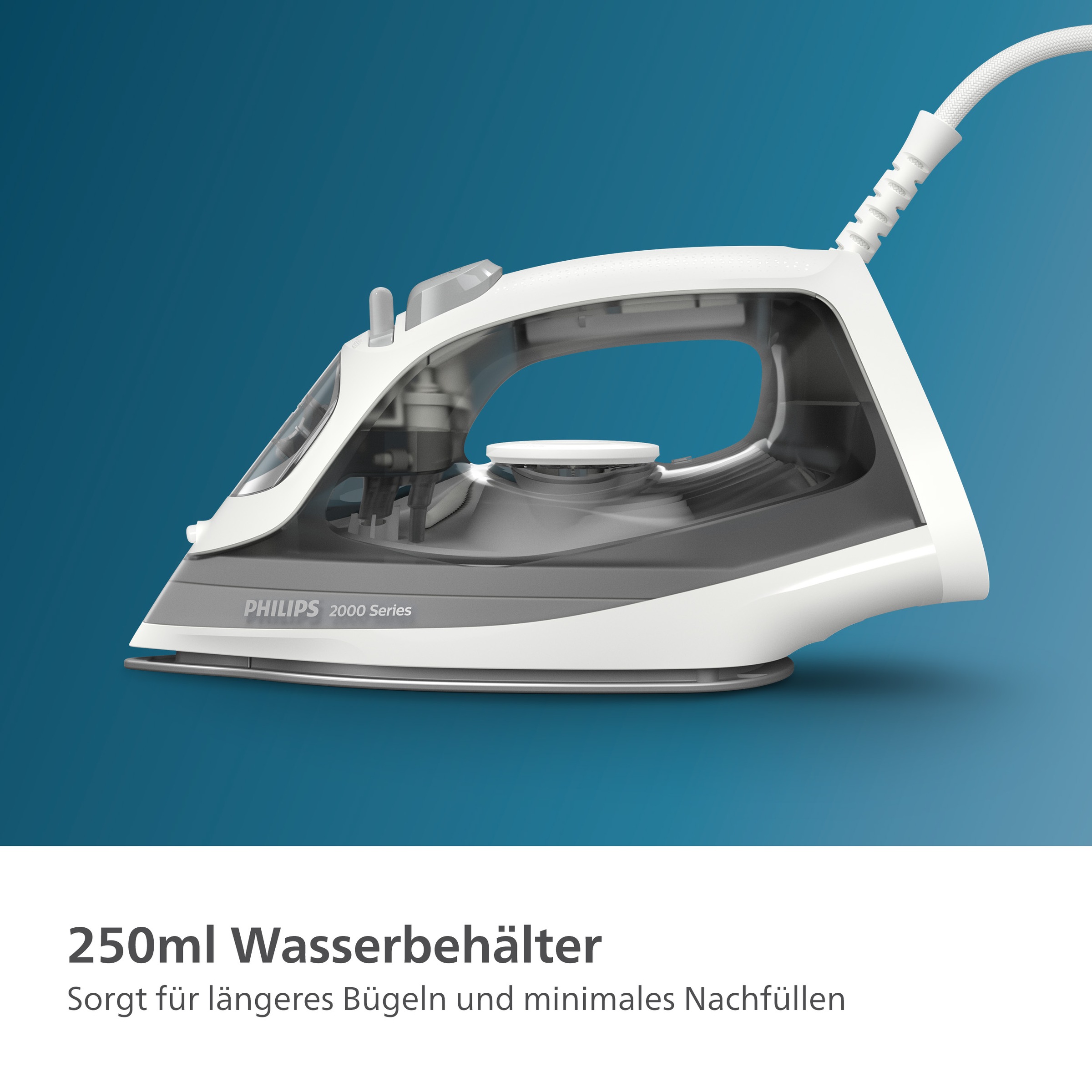Philips Dampfbügeleisen »DST2020/80 2000 Series«, 2000 W, Keramikbügelsohle, mit 250 ml Wassertank und 110 g Dampfstoß