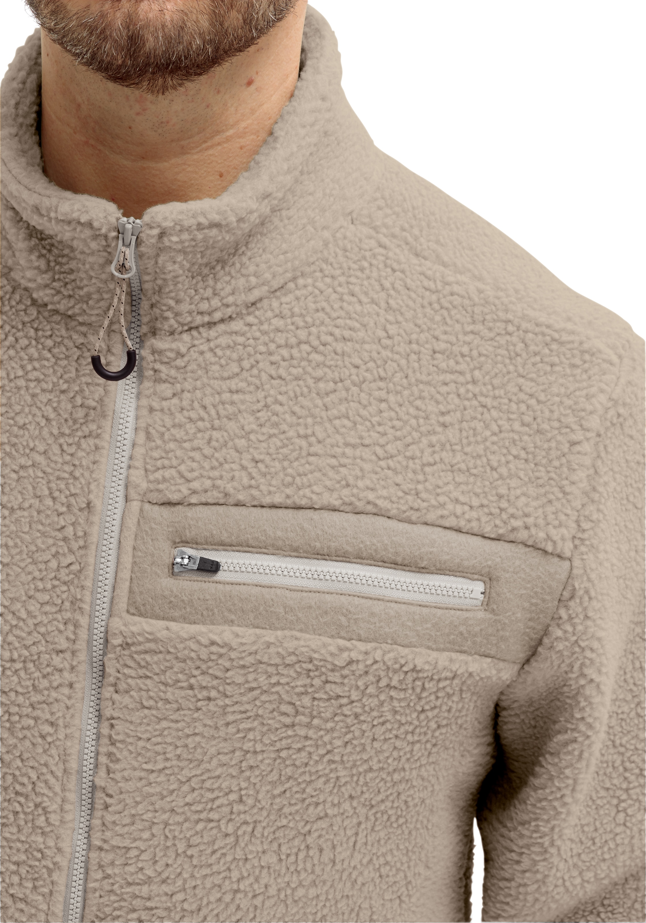 Maier Sports Fleecejacke »Racka M«, Herren Fleece, funktioneller Midlayer, Full-Zip