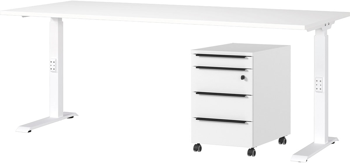 GERMANIA Büromöbel-Set »Mailand« 2 Stk. tlg. inkl. Schreibtisch und Rollcon günstig online kaufen