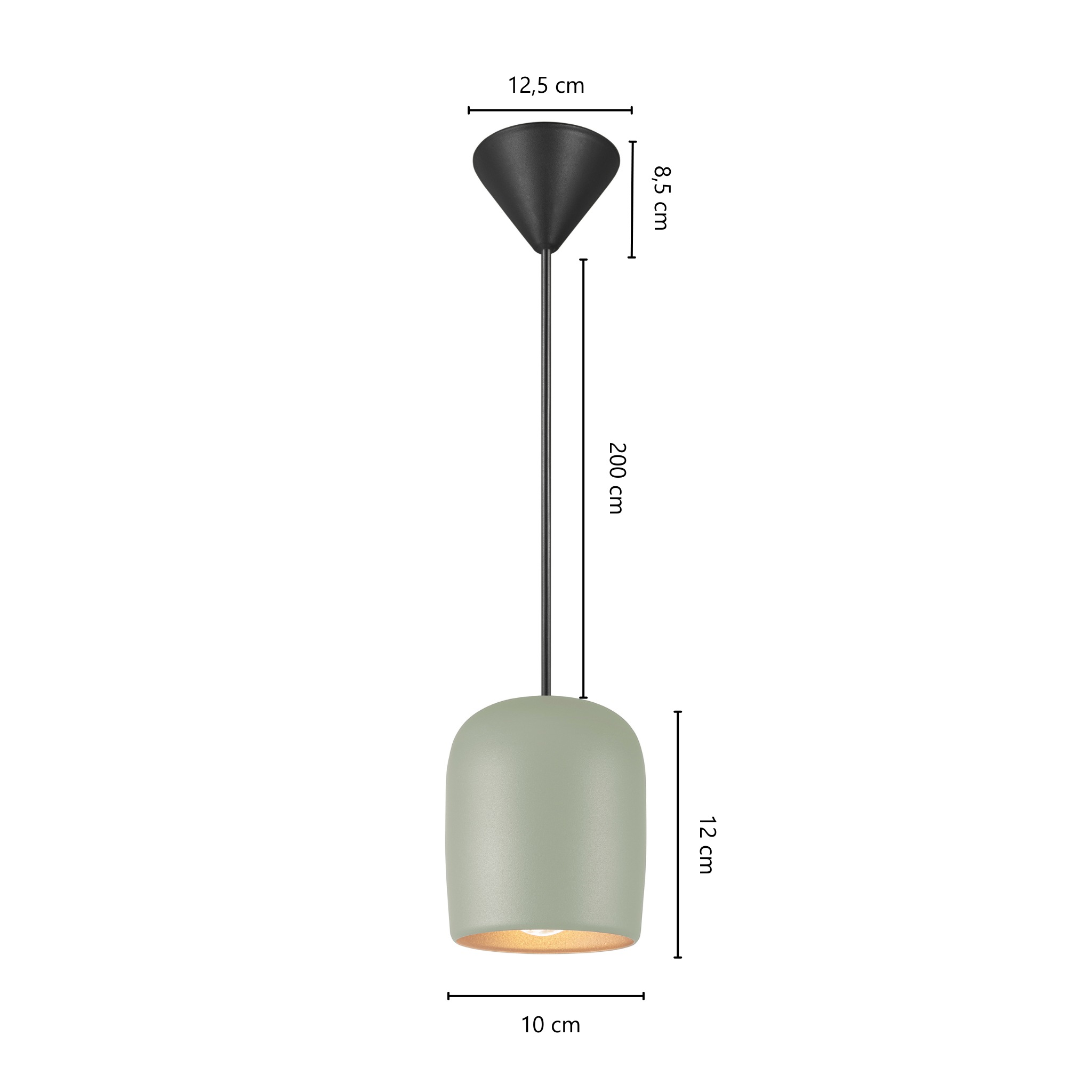 Nordlux Pendelleuchte »Notti«, Leuchtmittel E27 | ohne Leuchtmittel, kleines, organisches, elegant geformtes Pendel, weiches Licht
