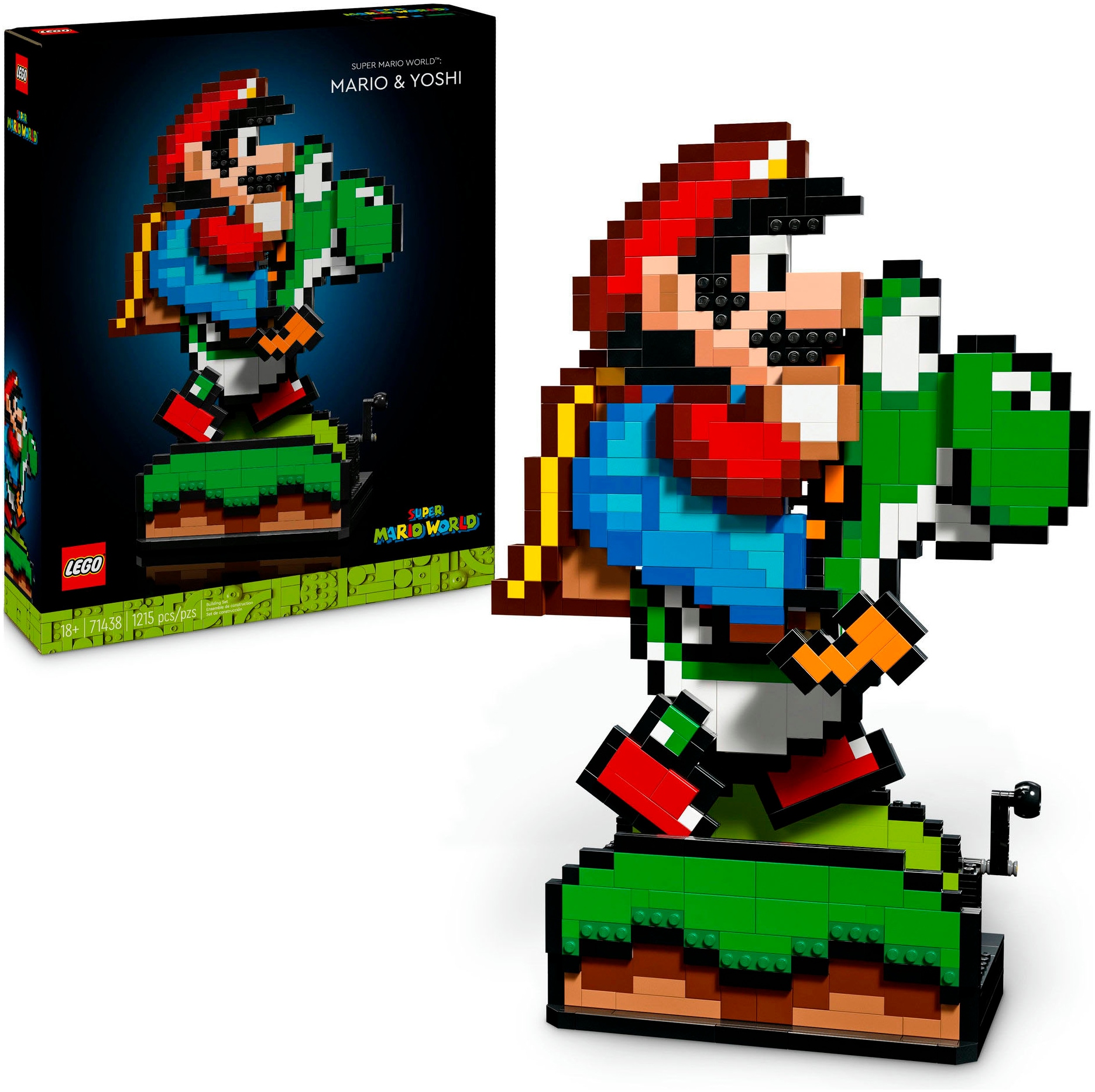 LEGO® Konstruktionsspielsteine »Super Mario World™: Mario & Yoshi (71438), LEGO Super Mario«, (1215 St.), Made in Europe