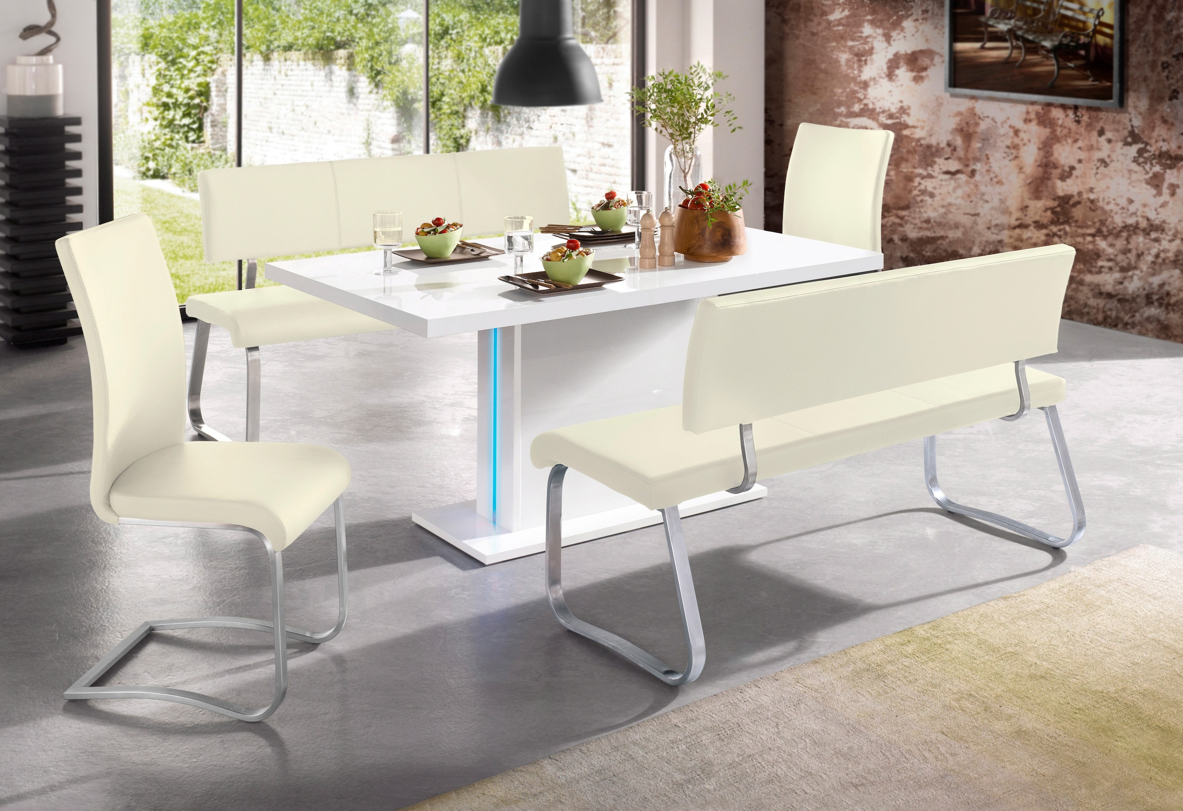 MCA furniture Polsterbank »Arco«, (1 bestellen belastbar St.), auf in verschiedenen 280 kg, Breiten Raten bis Kunstleder