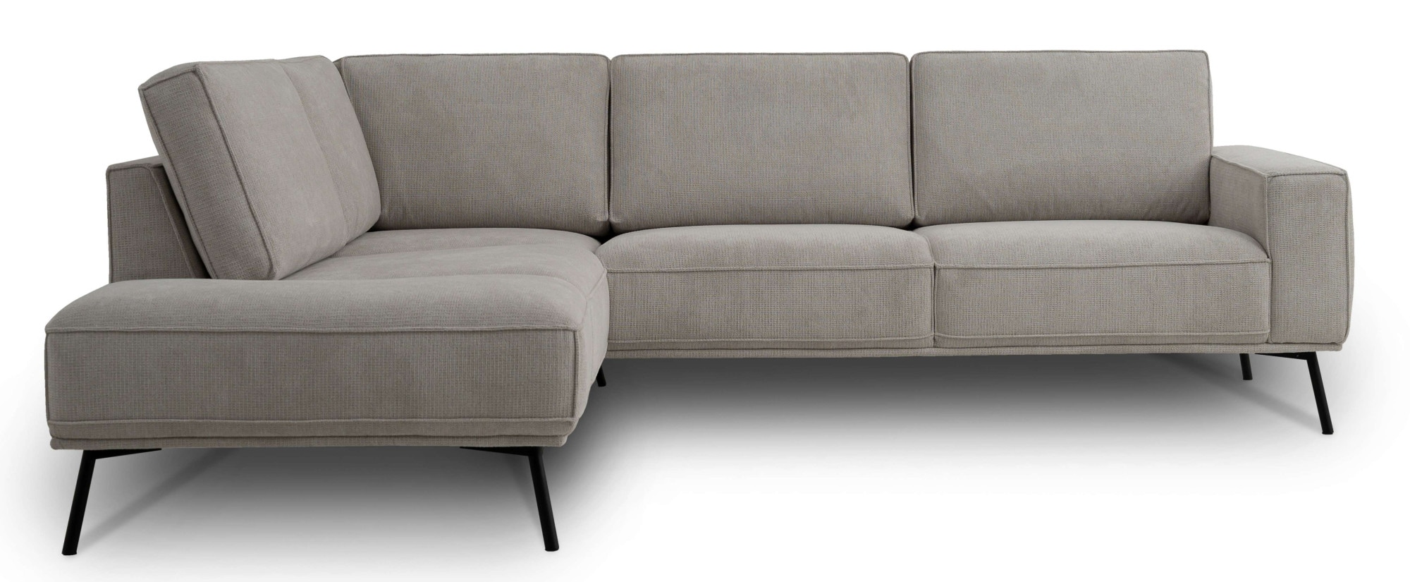 andas Ecksofa »Vosby«, Breite 260 cm, Chenille, mit dekorativer Kedernaht