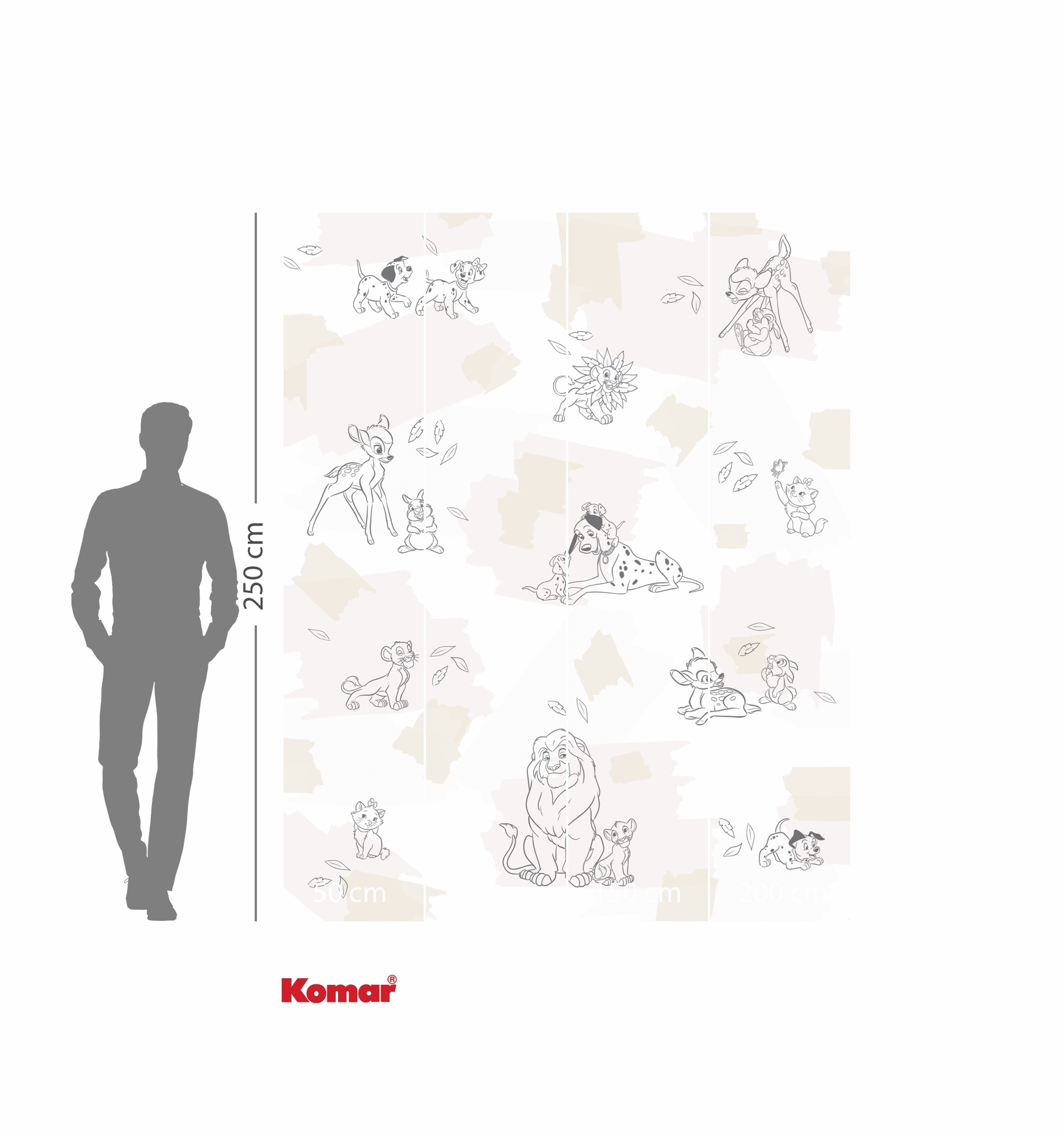 Komar Kindertapete »Disney Animals«, bedruckt