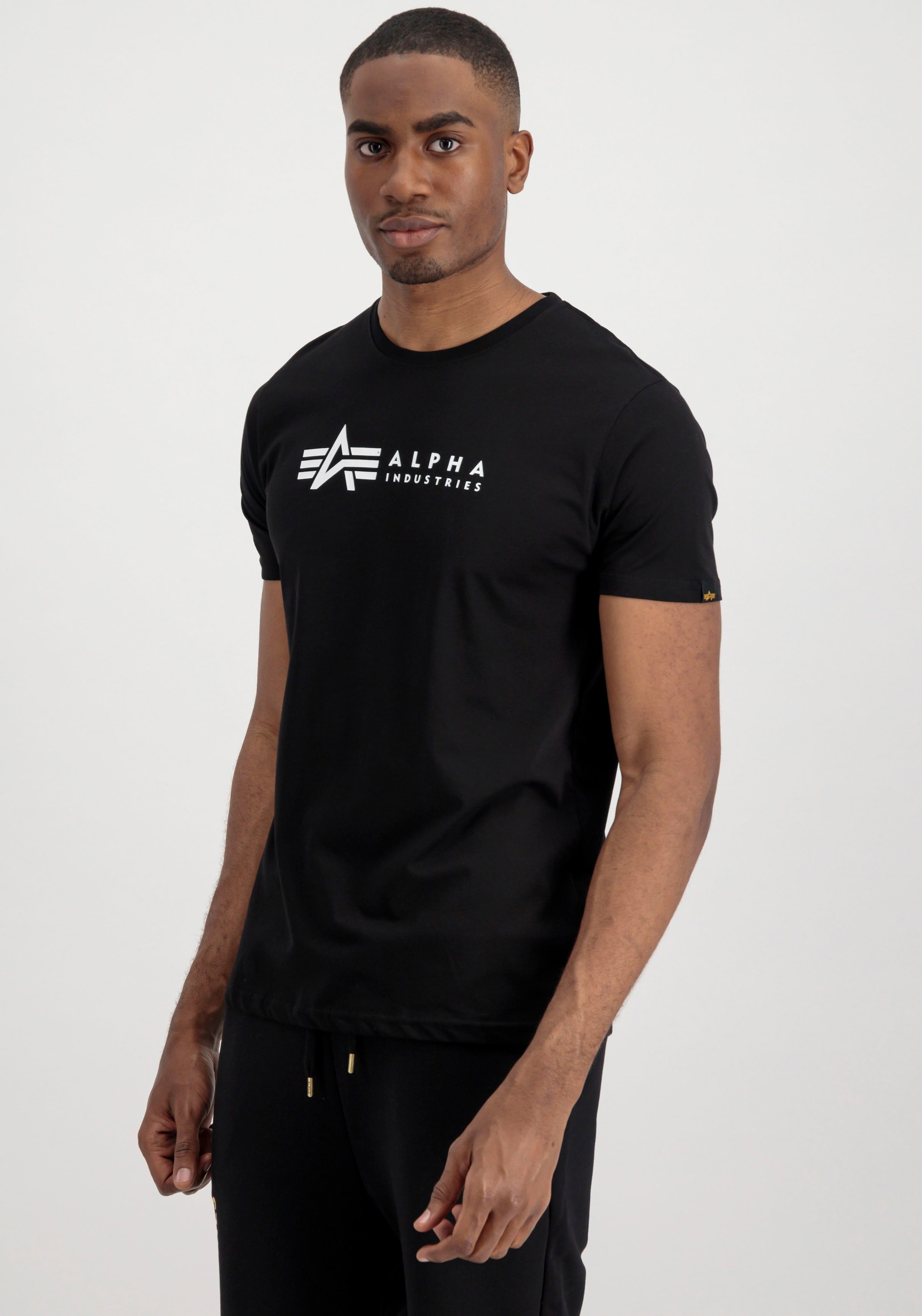 Alpha Industries Rundhalsshirt »Label T 2 Pack«, (Packung, 2 tlg., 2er-Pack)