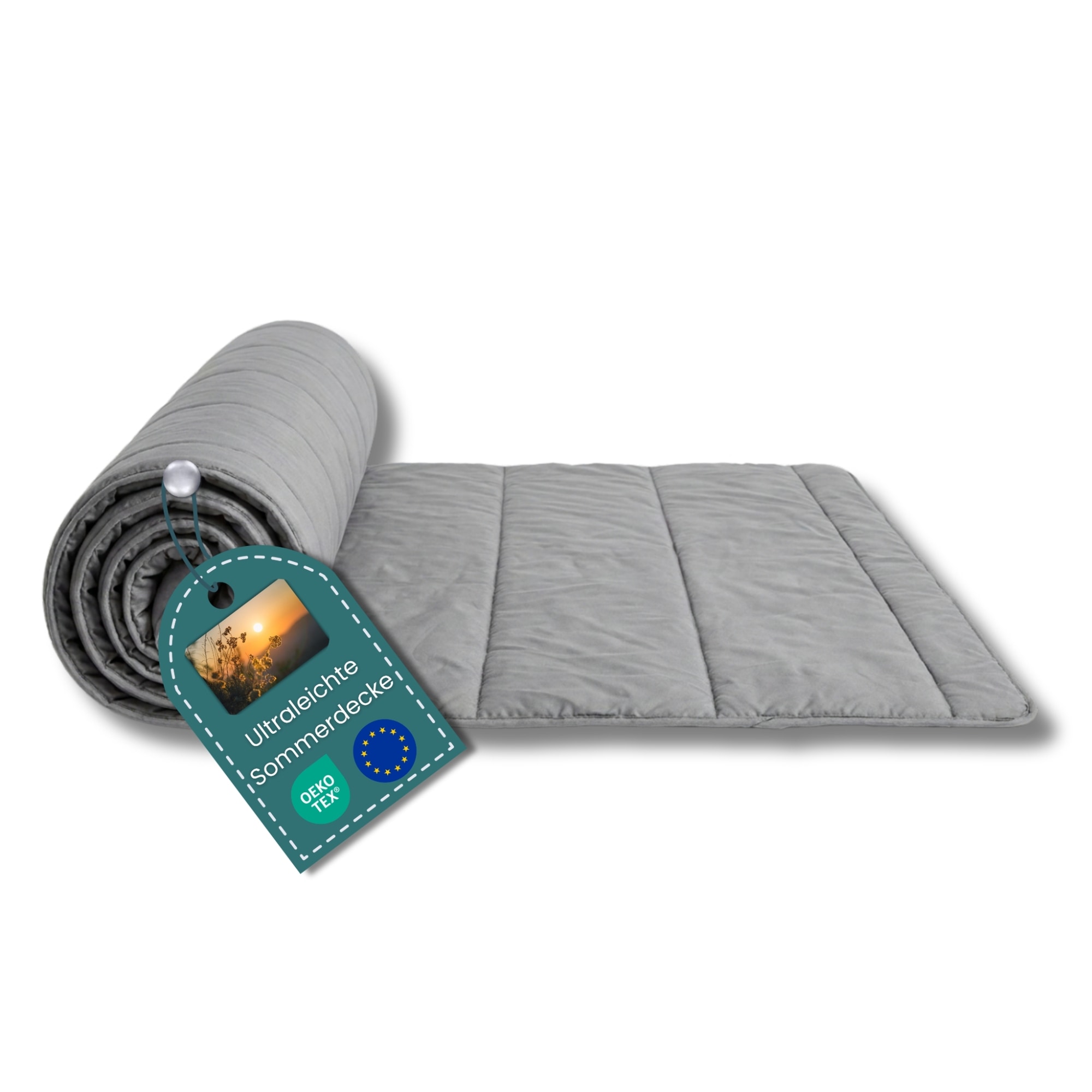 OTTO home Microfaserbettdecke »Clarra, Bettdecke 135x200 cm, 155x220 cm, 200x200 cm« extraleicht Füllung Polyester Bezug Polyester 1 Stk. tlg. Bettdecken in grün & grau, Sommer, Winter, 4 Jahreszeiten, Decke