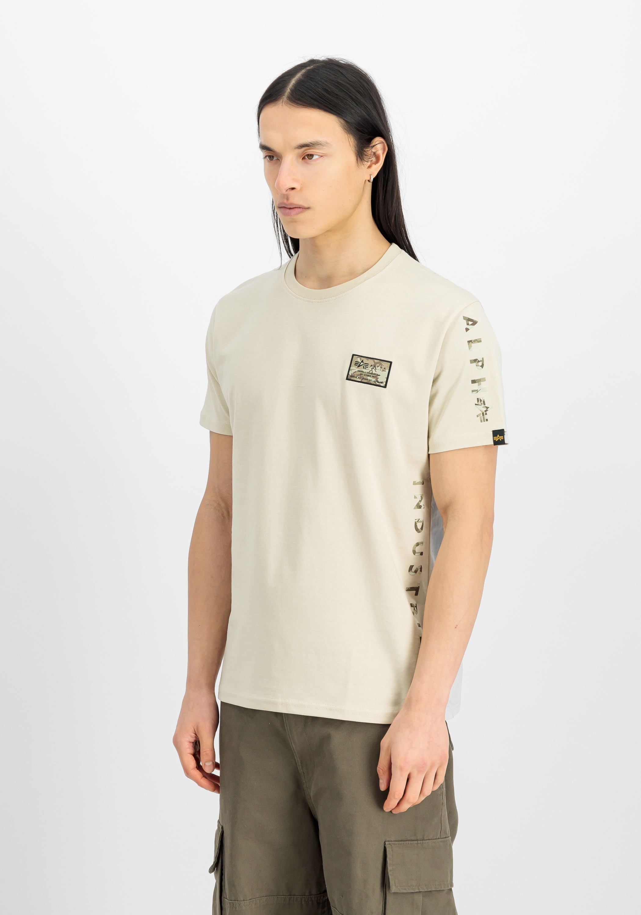 Alpha Industries T-Shirt »Alpha Industries Men - T-Shirts Camo Sleeve T«