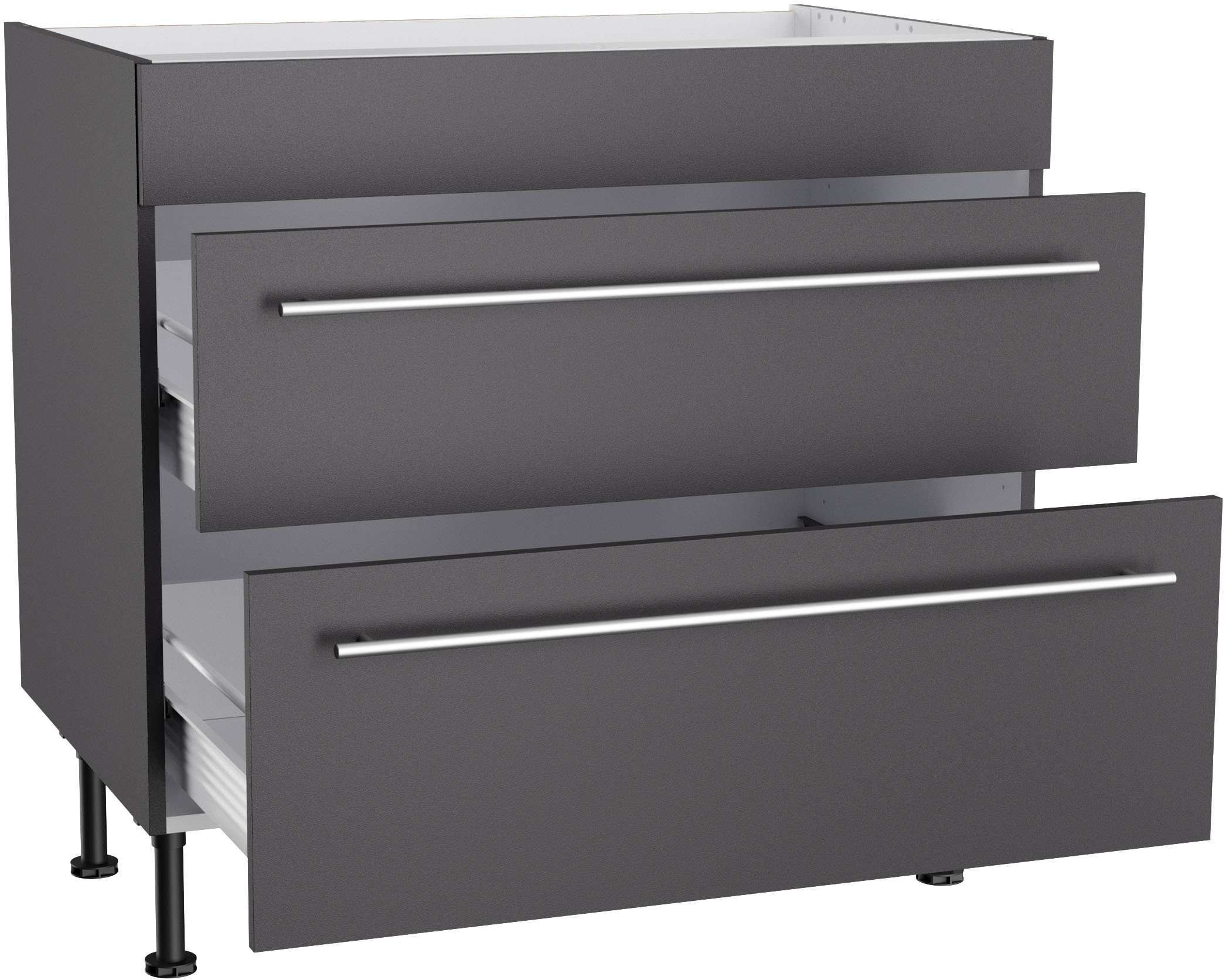 OPTIFIT Kochfeldumbauschrank »Bern2«, Breite 90 cm, Kochfeldumbauschrank, 2 Auszügen, 1 feste Blende