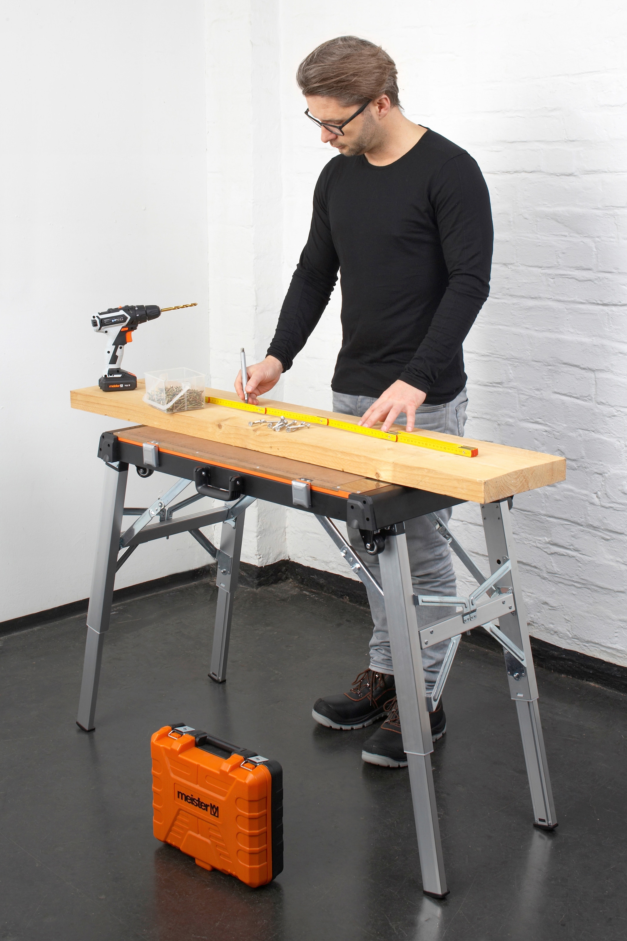 meister Werkbank »Universal 4 in 1«, höhenverstellbar, 85 cm Arbeitshöhe