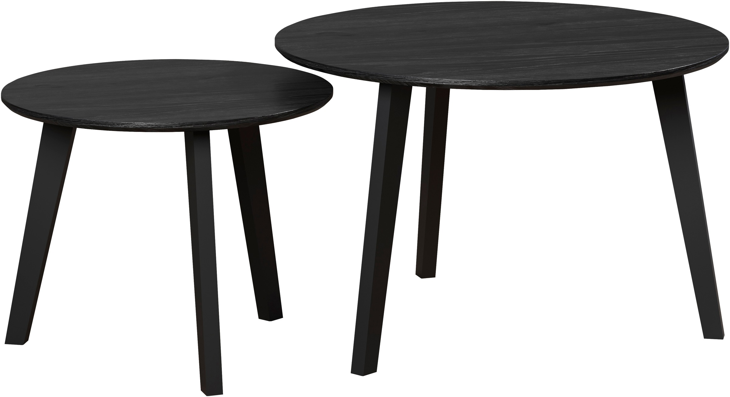 INOSIGN Couchtisch »Ronda«, (Set, 2 St.), Beistelltische mit Massivholzfüße günstig online kaufen