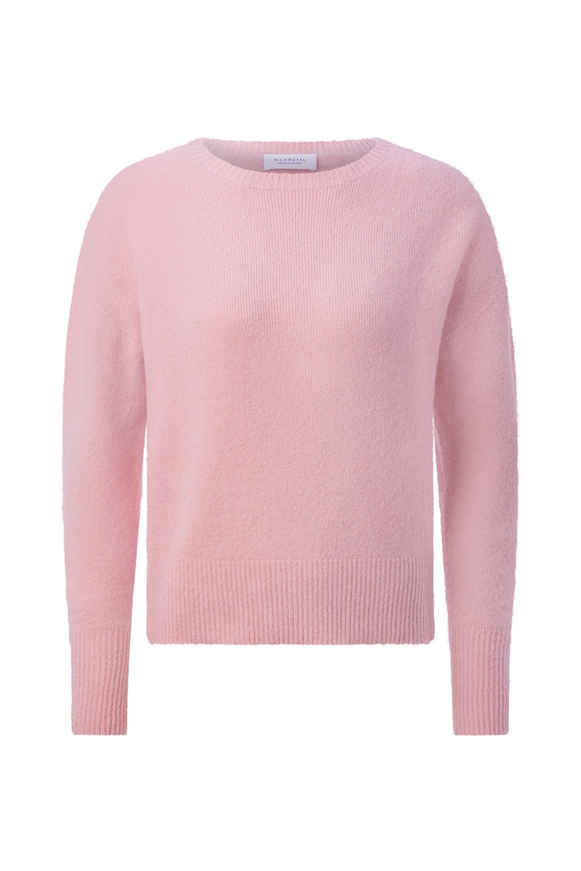 RICHROYAL Strickpullover Regular fit mit Rundhalsausschnitt