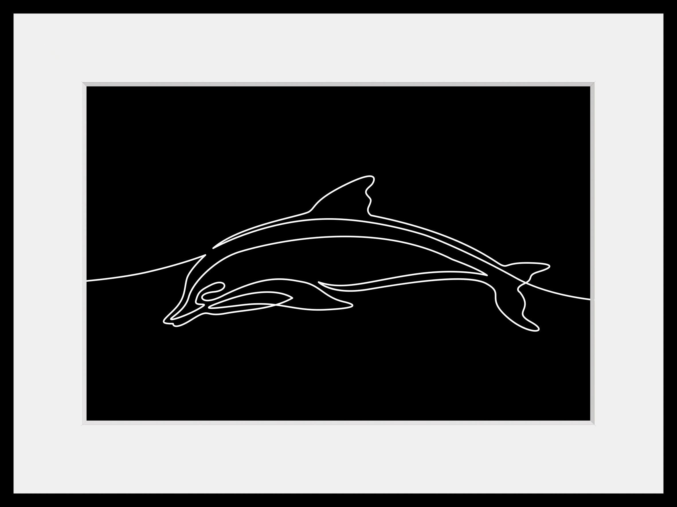 queence Bild »Flipper«, (1 St.), HD Premium Poster-Druck inkl. Holzrahmen günstig online kaufen