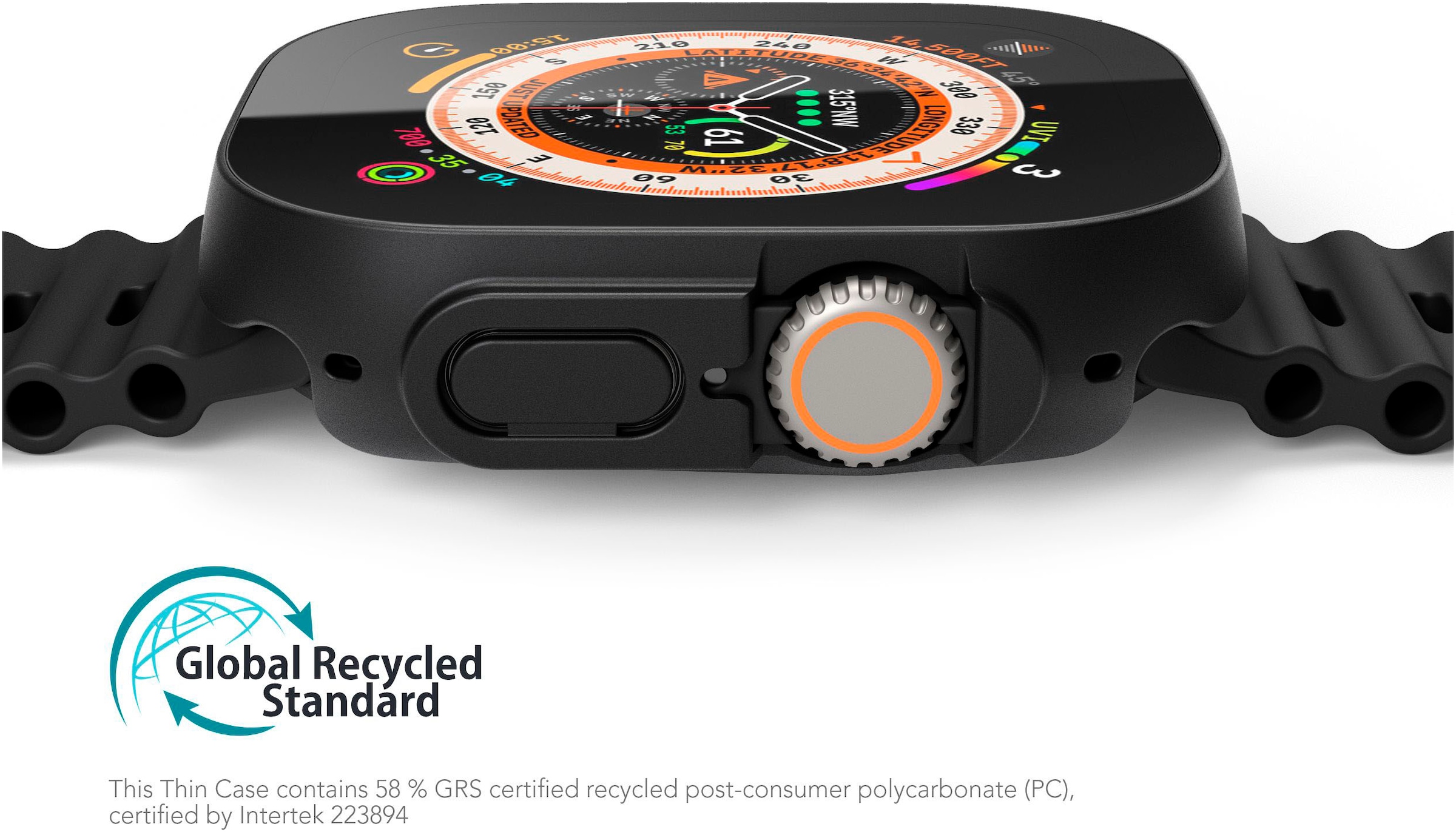 VONMÄHLEN Smartwatch-Hülle »Thin Case - Schutzhülle für Apple Watch Ultra, Black«