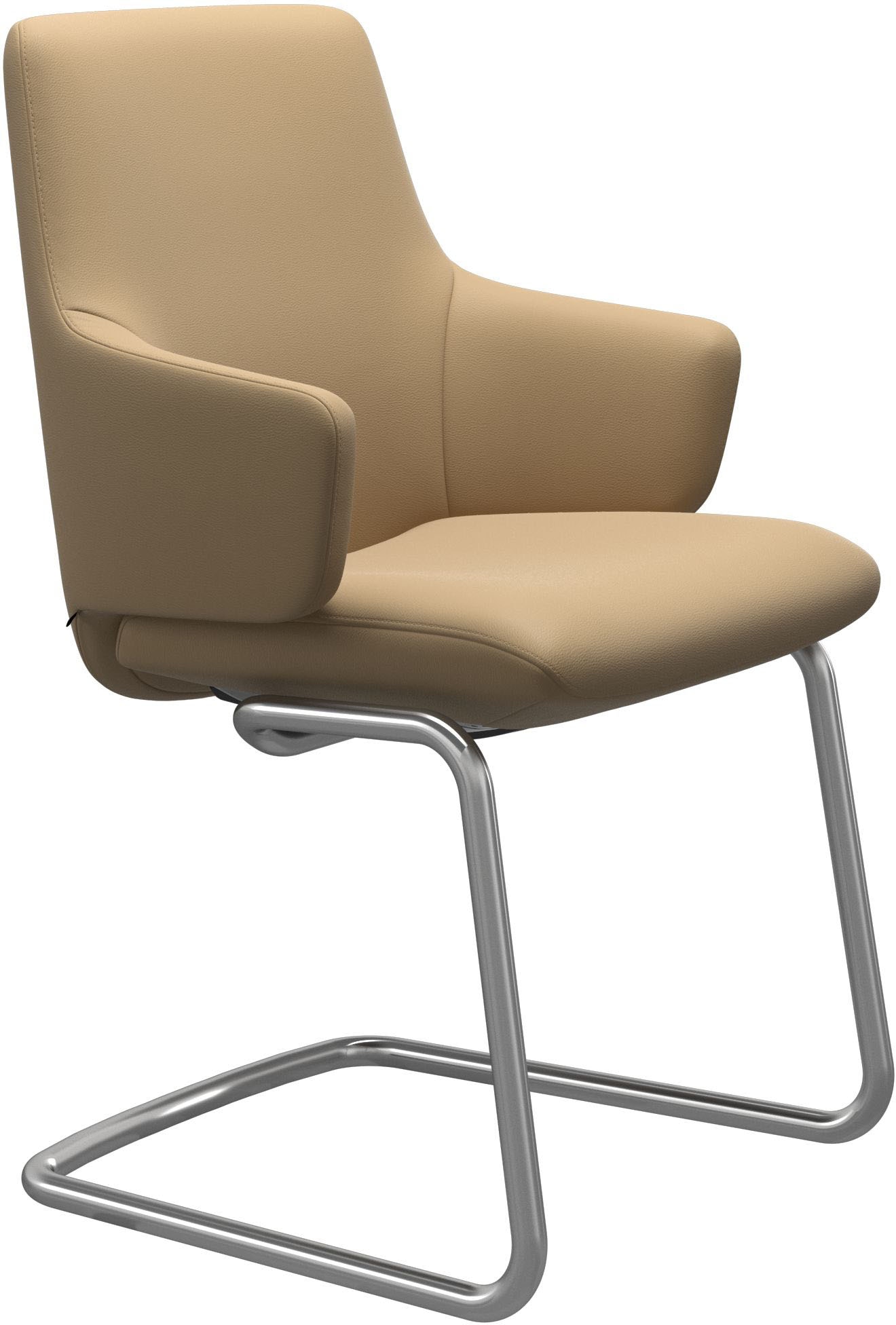 Stressless® Polsterstuhl »Laurel«, Leder PALOMA, Low Back mit Armlehne, Größe L, mit Beinen aus Stahl in Chrom glänzend