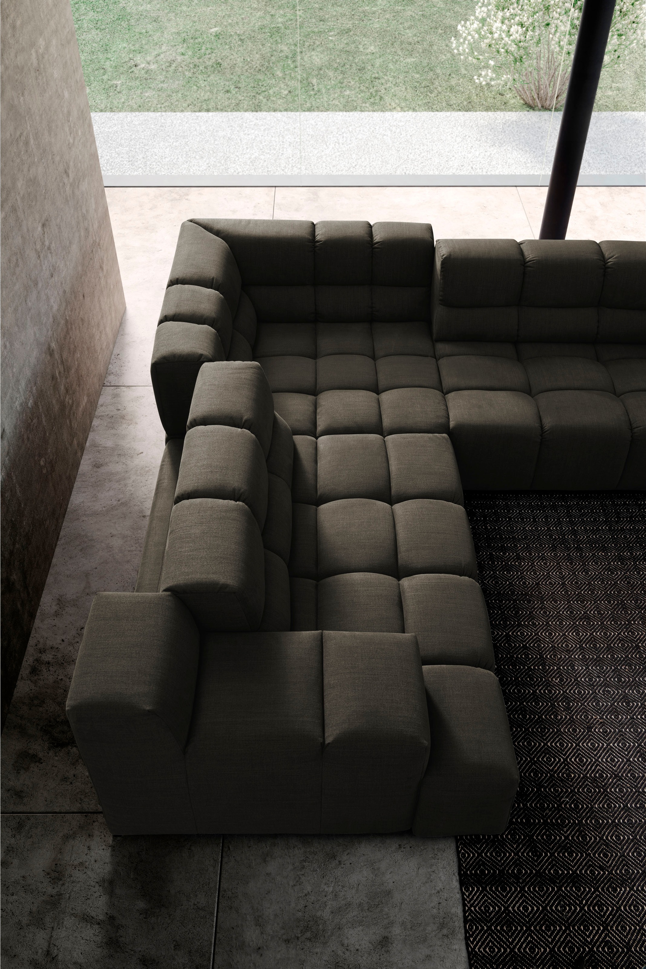 designwerk Ecksofa »Temple L-Form, tolles Designsofa«, mit Sitztiefenverstellung