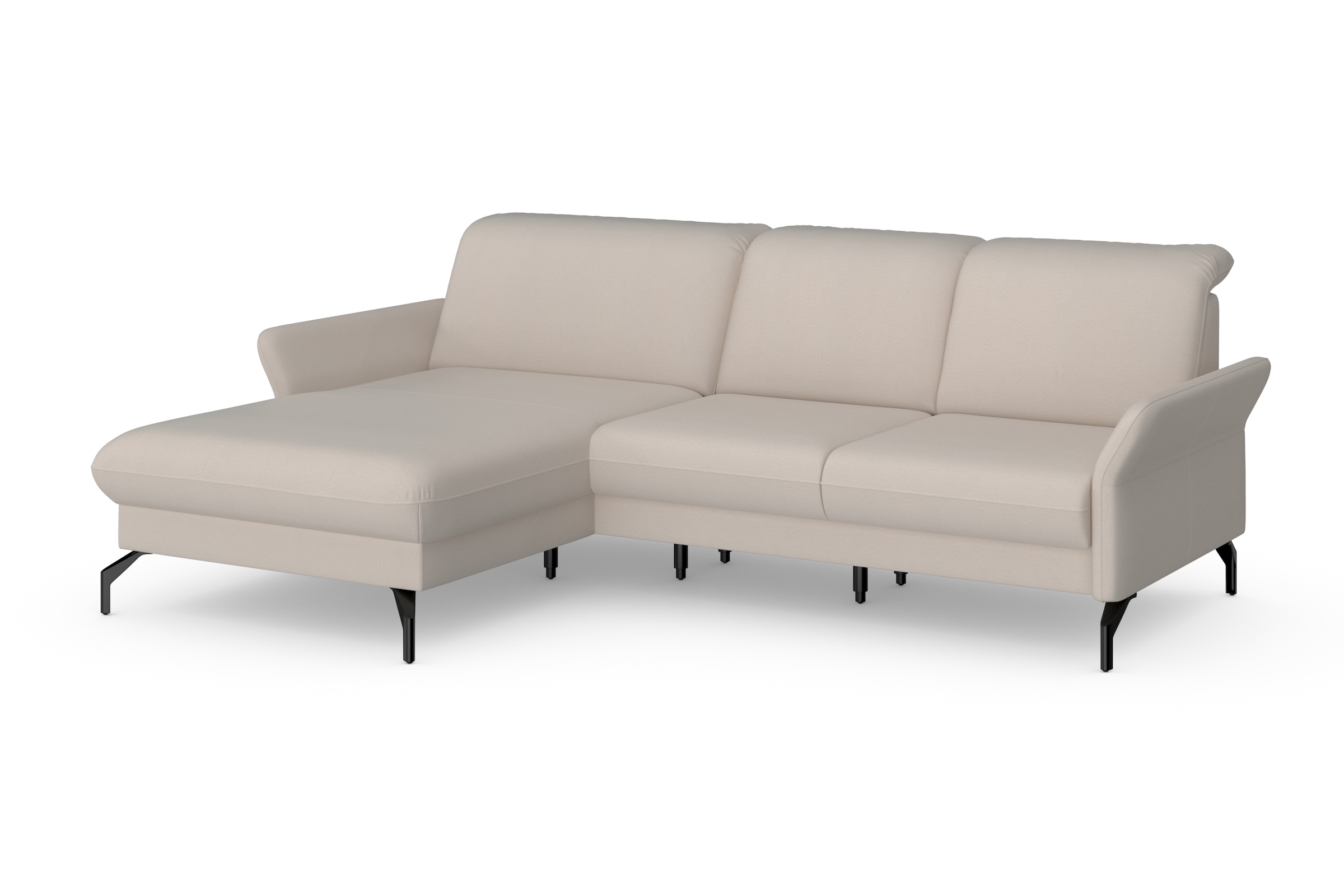 sit&more Ecksofa »Fashion L-Form«, wahlweise mit Kopfteilverstellung und Vorziehsitz, motorisch