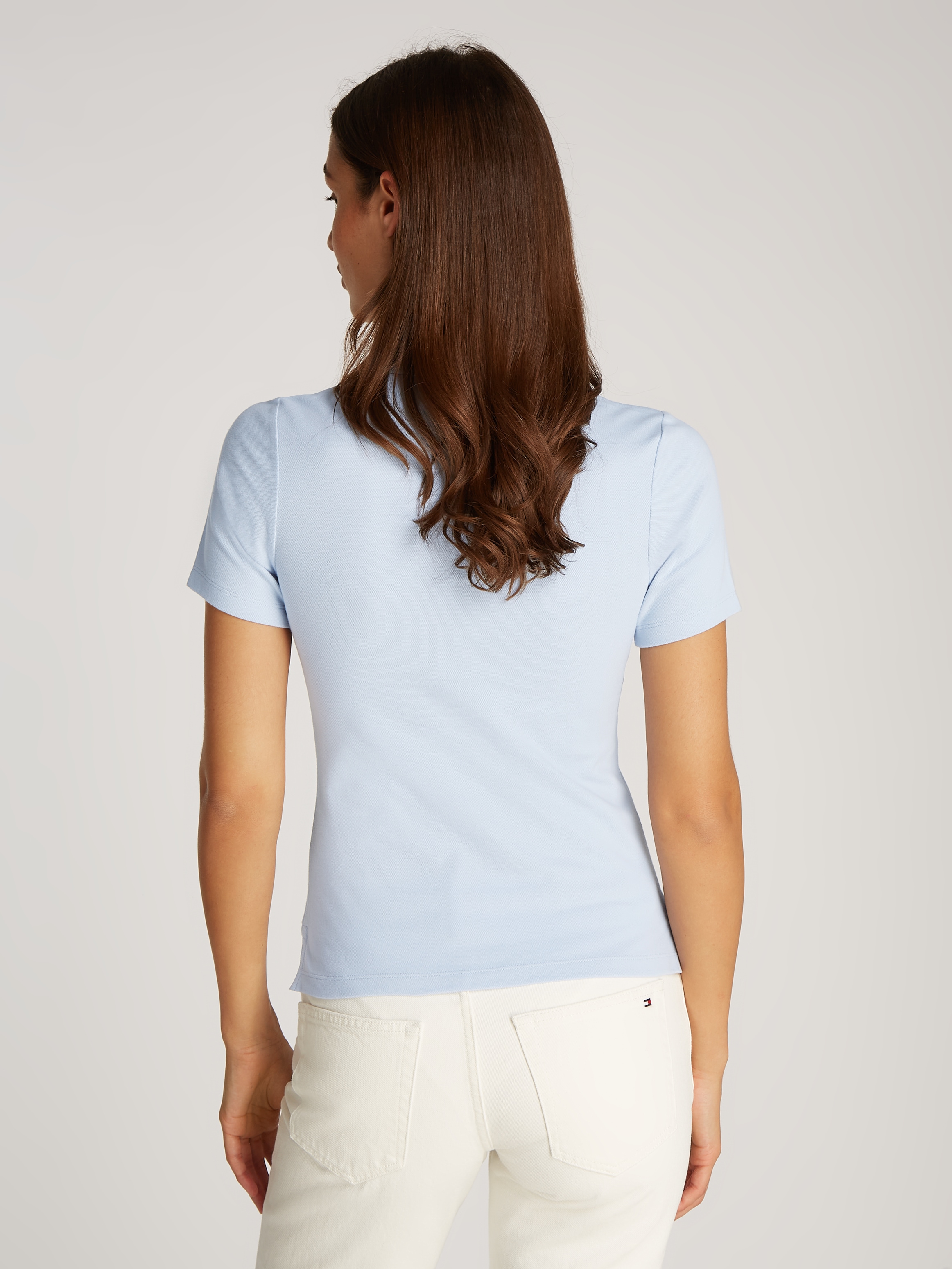 Tommy Hilfiger Poloshirt »1985 Slim Fit Pique Premium«, mit Logostickerei, mit Seitenschlitzen