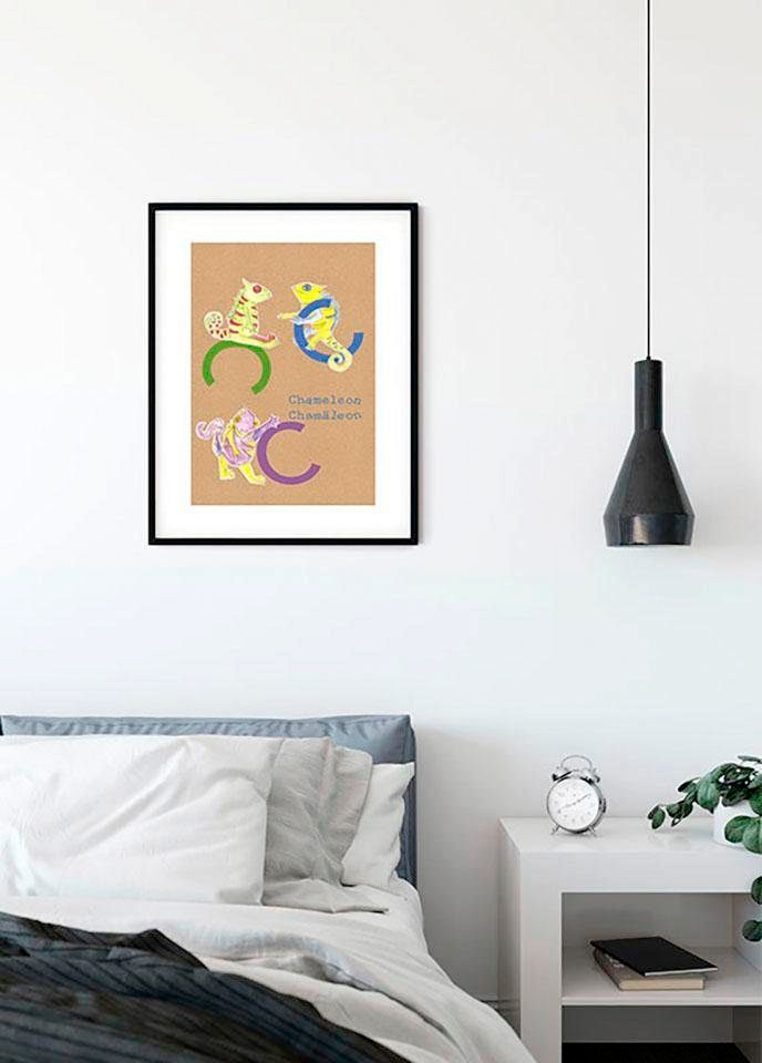Komar Bild »ABC Animal C« Buchstaben 1 Stk. tlg. Wandbild zur Dekoration - ohne Rahmen