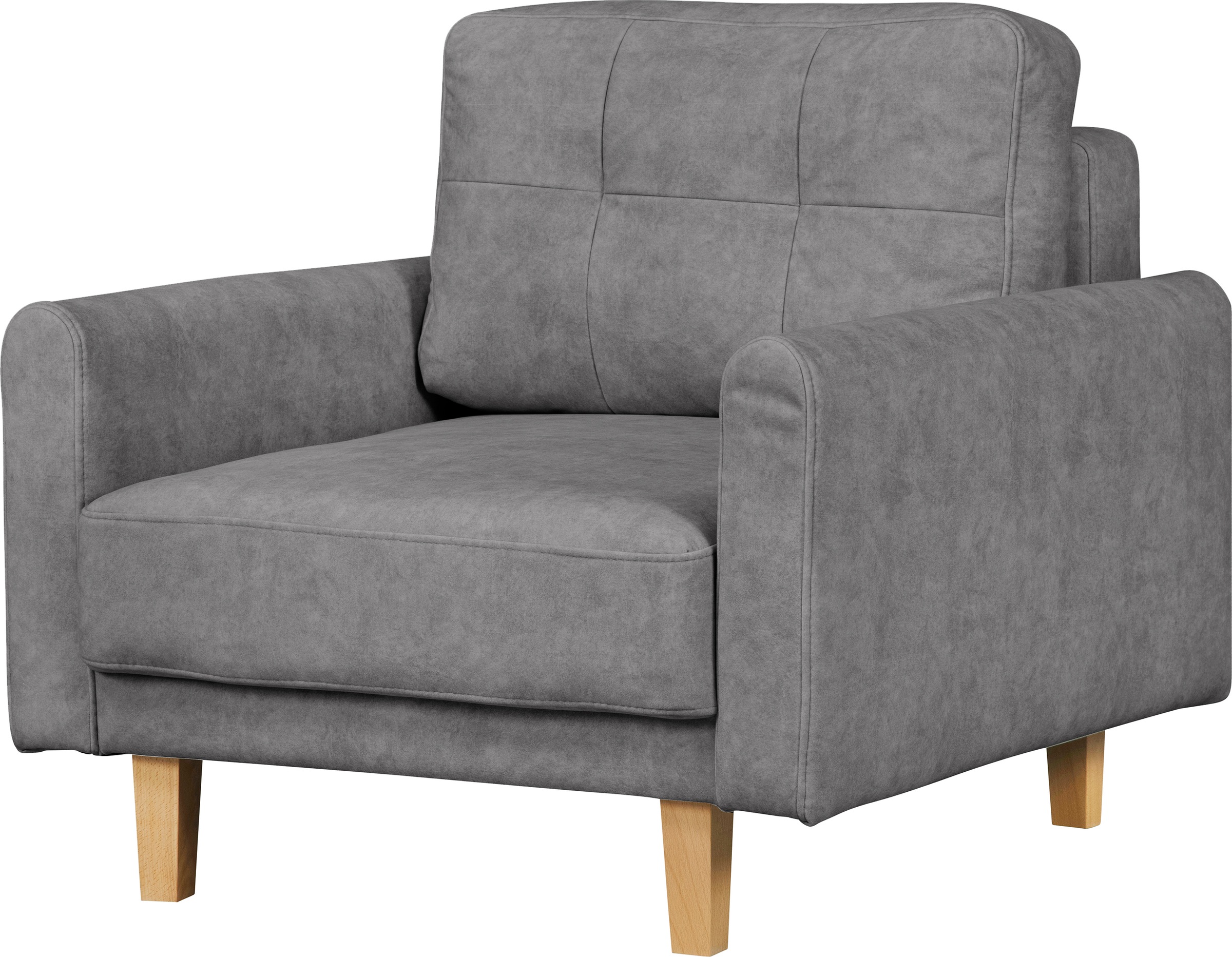 Home affaire Sessel »TRIPLO Relaxsessel mit Wellenunterfederung, Maße B/T/H: 95/100/89 cm«, Polstersessel mit Steppung im Rückenkissen, hohe Qualität