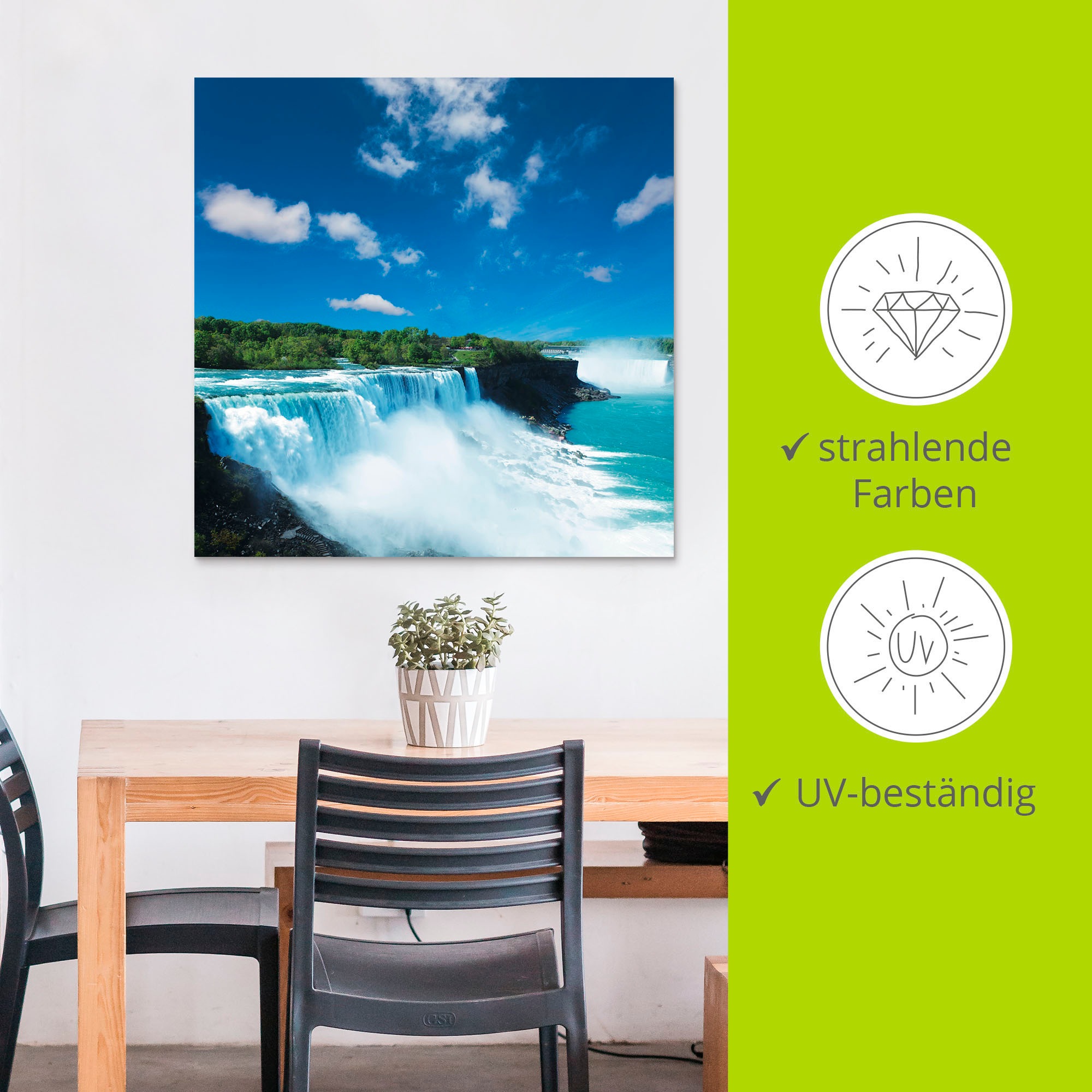 Artland Wandbild »Niagara«, Gewässer, (1 St.), als Alubild, Outdoorbild, Leinwandbild in verschied. Größen