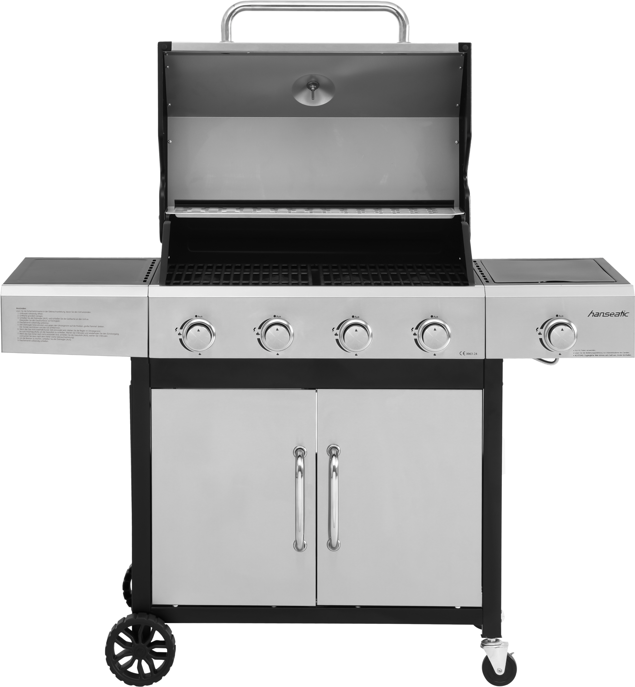 Hanseatic Gasgrill »Rockford«, BxTxH: 133x59x112 cm, 14,5 kW Gesamtleistung