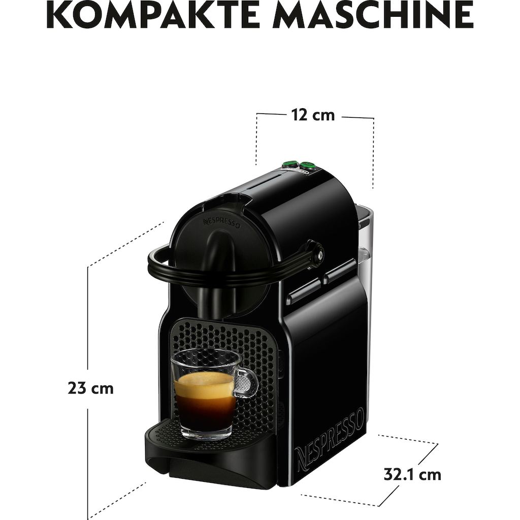 Nespresso Kapselmaschine »Inissia EN 80.B von DeLonghi, Black«, inkl. Willkommenspaket mit 7 Kapseln