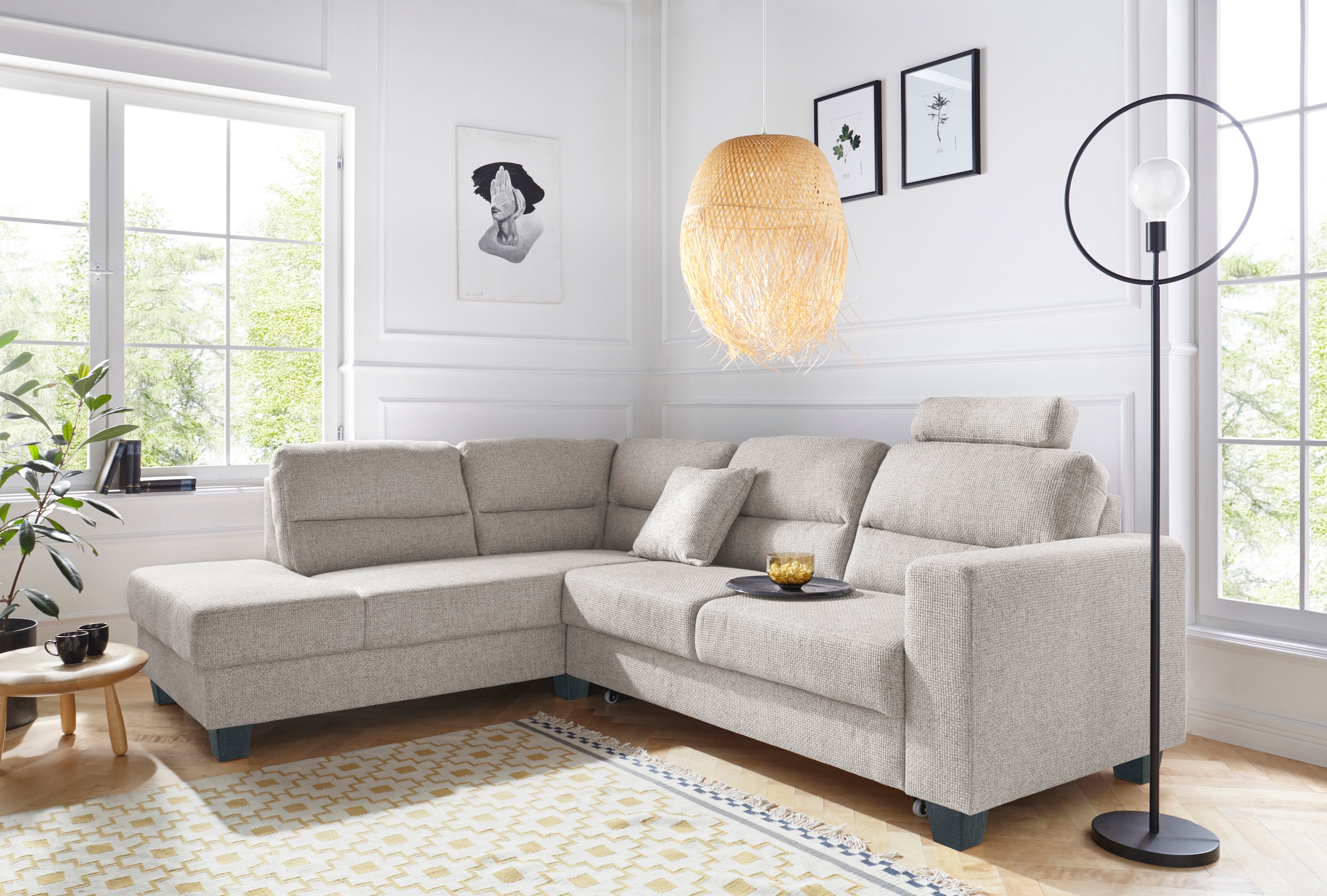 TRENDMANUFAKTUR Ecksofa »Chamber, zeitlos & elegant, bequem, L-Form«, inklu günstig online kaufen