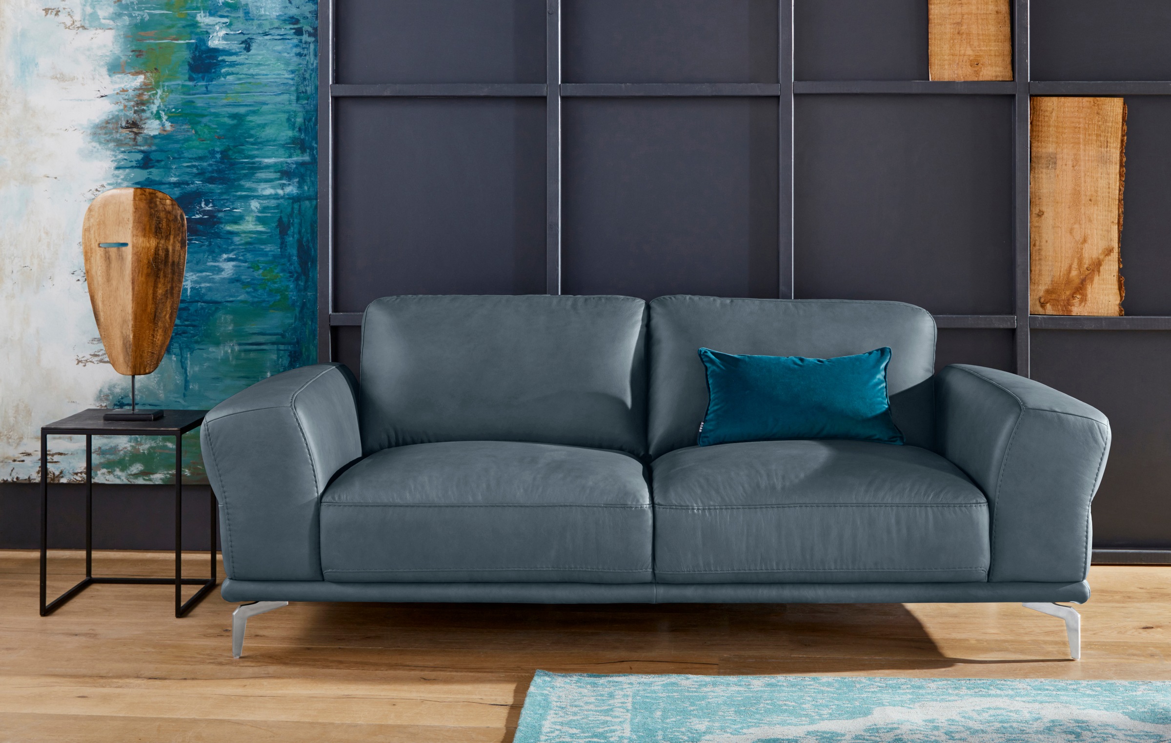 W.SCHILLIG 2,5-Sitzer »montanaa«, mit Metallfüßen in Chrom glänzend, Breite 212 cm