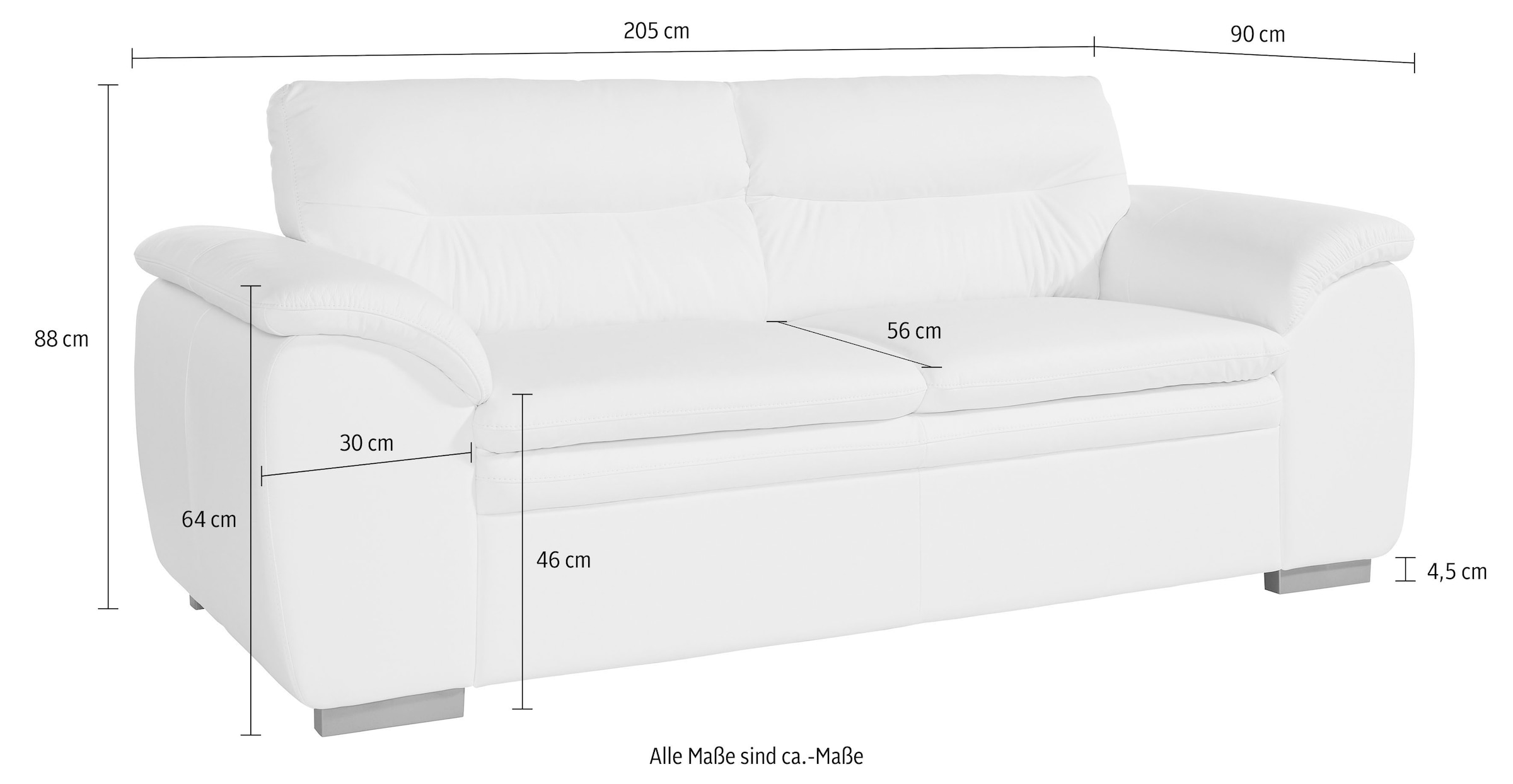 COTTA 2,5-Sitzer »Leandra« Polstergarnitur, auch als Set erhältlich