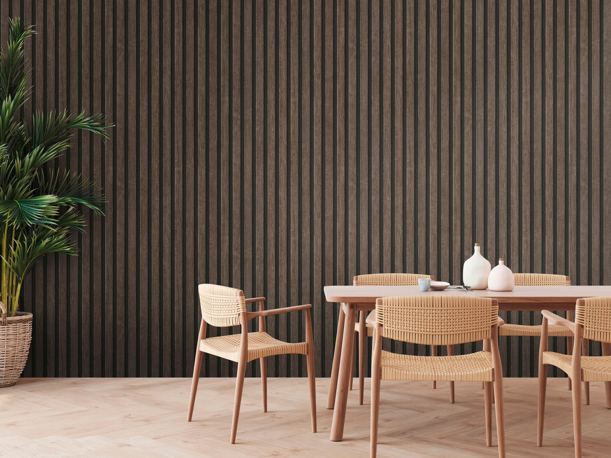 A.S. Création Vliestapete »PrintWalls II Skandinavische Holzpaneele«, matt-gemustert-neutral, Holzoptik Vlies Vlies Wand Tapeten Wohnzimmer Schlafzimmer Küche Optik