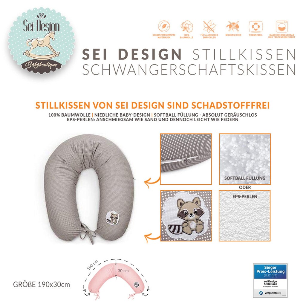 SEI Design Stillkissen »Fuchs orange«, mit hochwertiger Stickerei mit niedlichen Tiermotiven