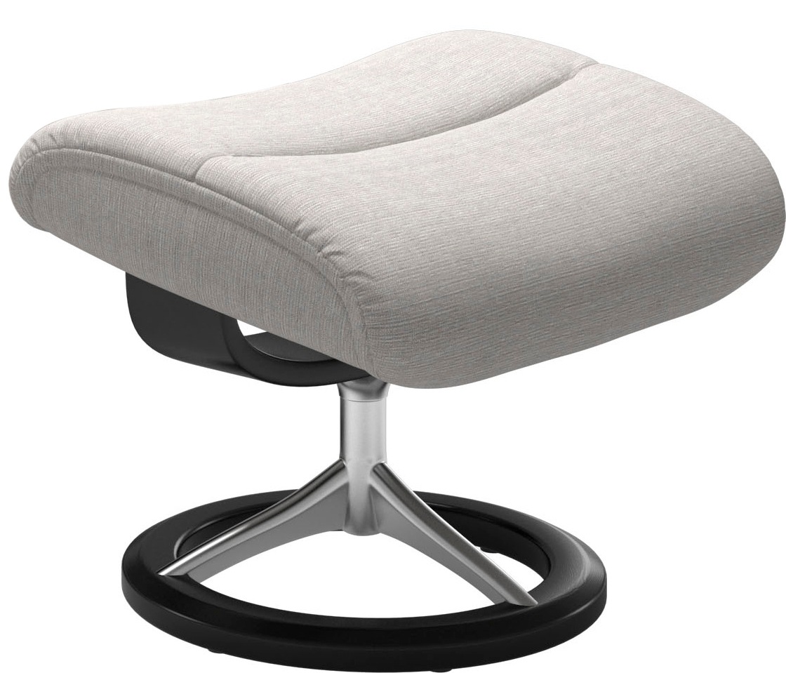 Stressless® Relaxsessel »View«, (Set, Relaxsessel mit Hocker), mit Signature Base, Größe S,Gestell Schwarz