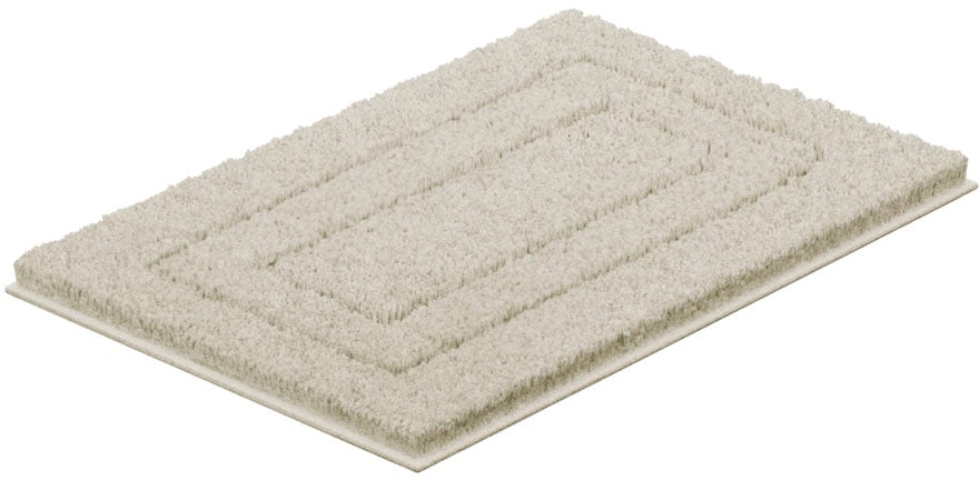 my home Badematte »Eliane«, rutschhemmend beschichtet, strapazierfähig, Badteppich, mit Hoch-Tief-Effekt