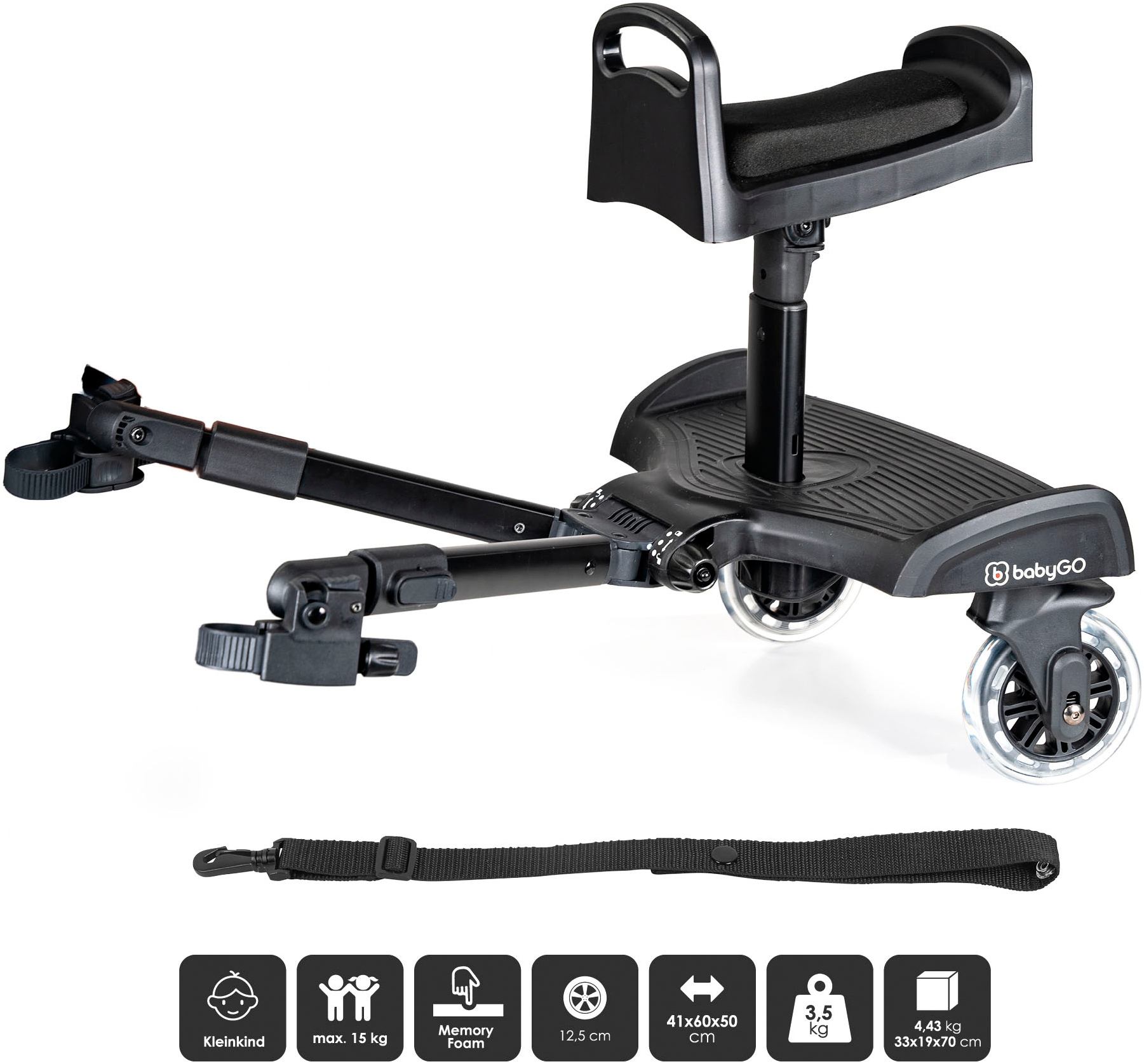 BabyGo Buggyboard »WeGO mit Sitz«