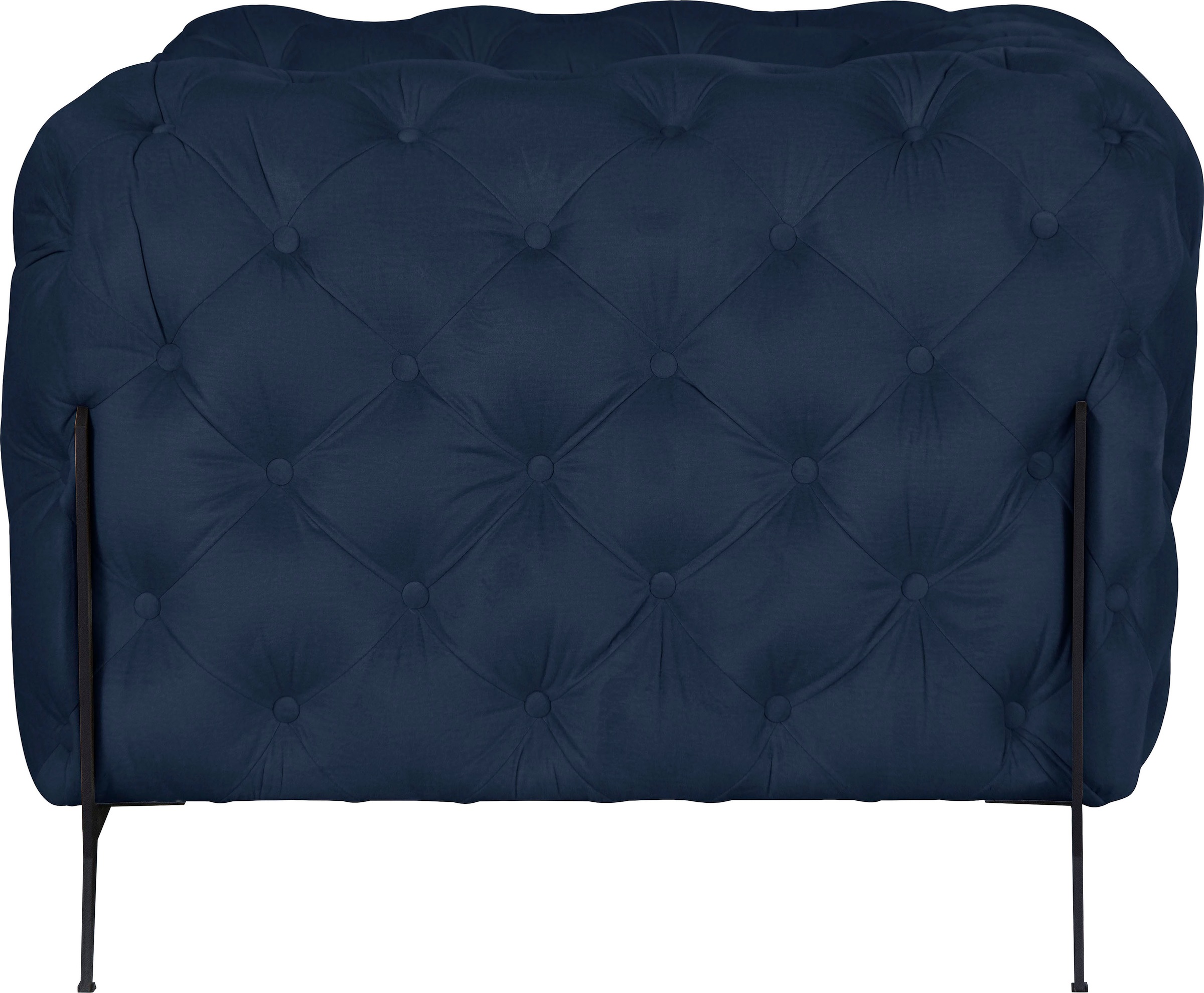 Leonique Chesterfield-Sessel »Amaury Sessel«, aufwändige Knopfheftung, moderne Chesterfield Optik, Fußfarbe wählbar