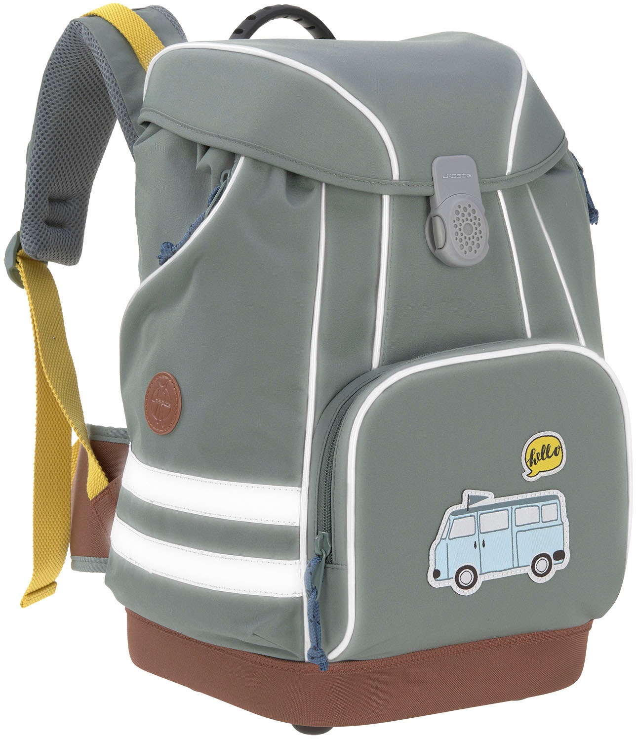 LÄSSIG Schulranzen »Adventure, Bus«, 3M™ Scotchlite™ Reflektoren, PETA-approved vegan